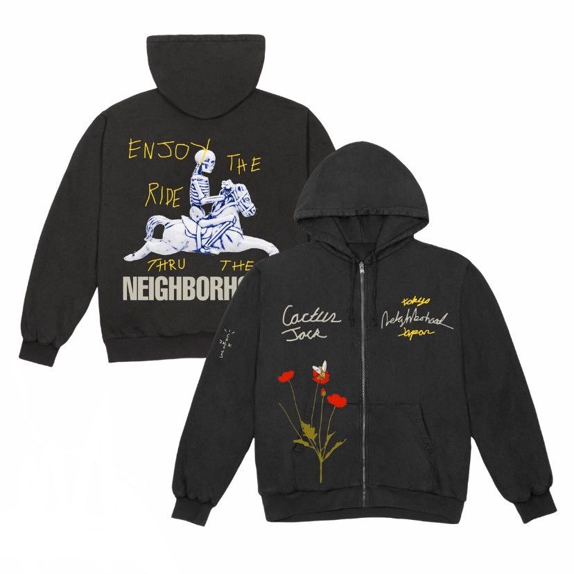 Travis Scott Travis Scott Cactus Jack x Neighborhood Carousel Hoodie |  Grailed