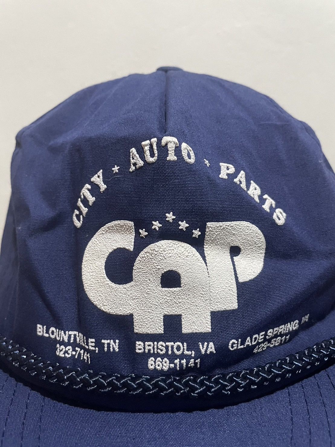 Vintage Vintage Rope Hats City Auto Parts Blue Size ONE SIZE - 2 Thumbnail