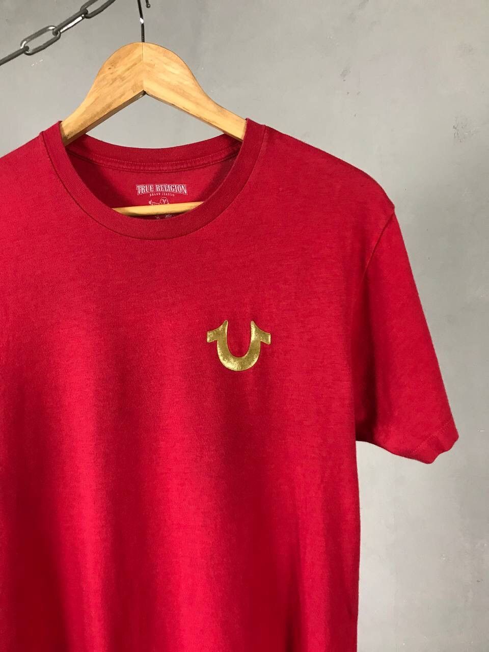 True Religion True Religion Luxury Japanese Brand Red Tee Size US S / EU 44-46 / 1 - 2 Thumbnail