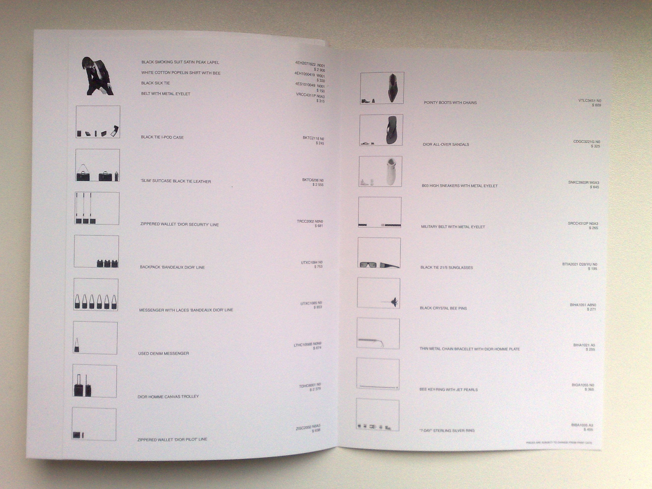 Dior SS04 Strip Dior Homme Hedi Slimane Catalogue Size ONE SIZE - 5 Thumbnail