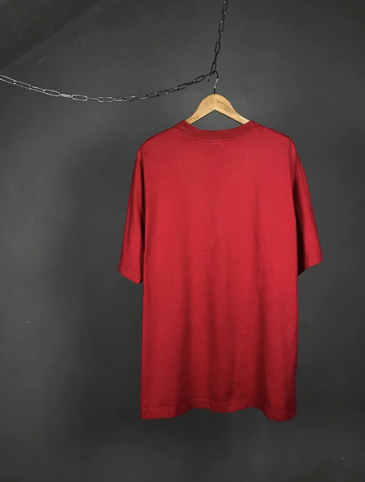 Nike × Vintage Nike swoosh streetwear vintage center logo tee Size US XL / EU 56 / 4 - 7 Thumbnail