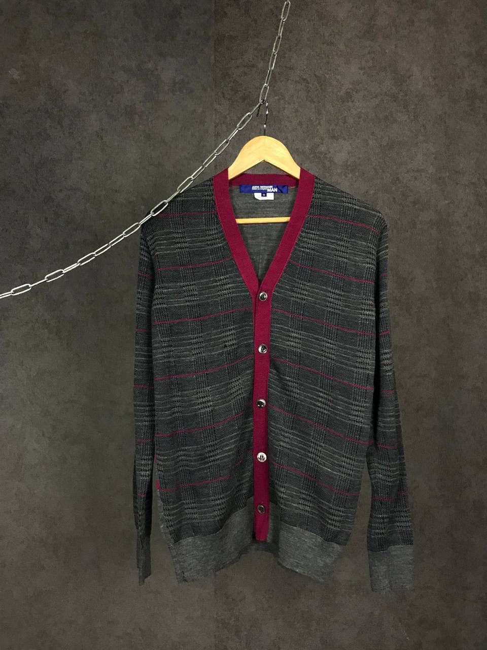image of Junya Watanabe Comme Des Garçons Designer Cardigan, Men's (Size Medium)