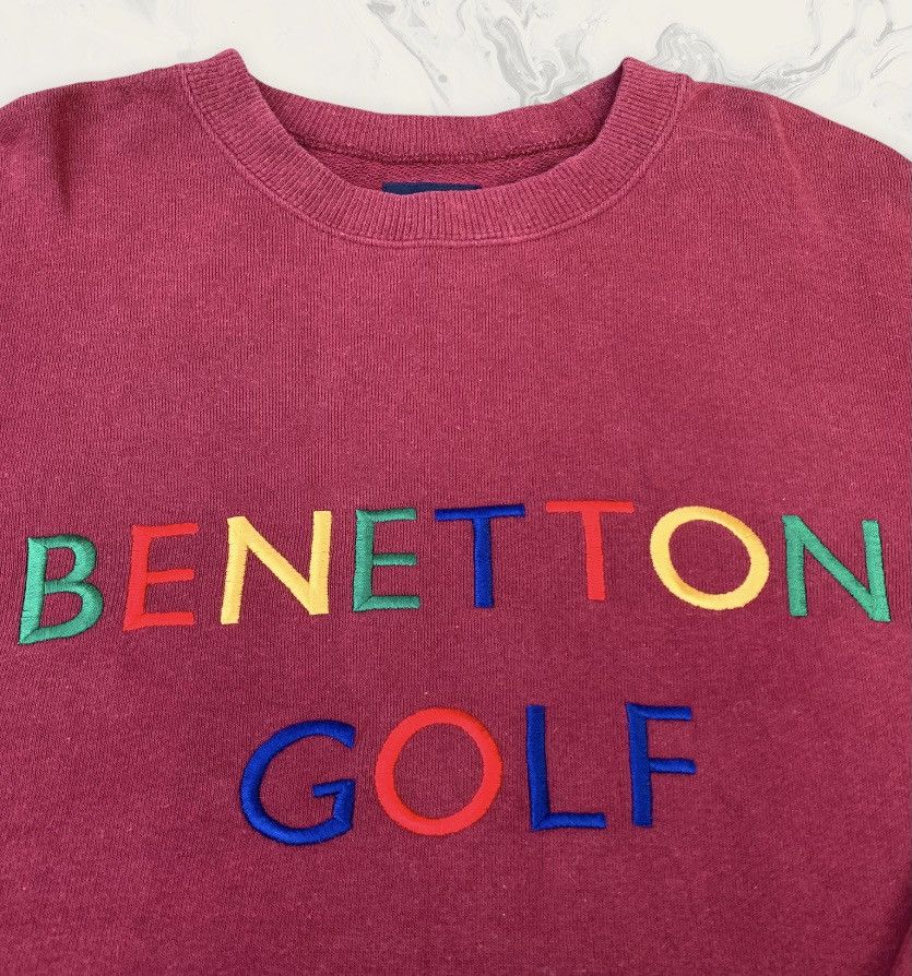 Benetton Vintage Benetton Golf Sweatshirt Multicolour Logo Size US M / EU 48-50 / 2 - 4 Thumbnail