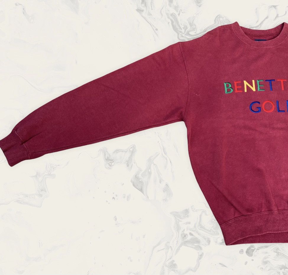 Benetton Vintage Benetton Golf Sweatshirt Multicolour Logo Size US M / EU 48-50 / 2 - 5 Thumbnail