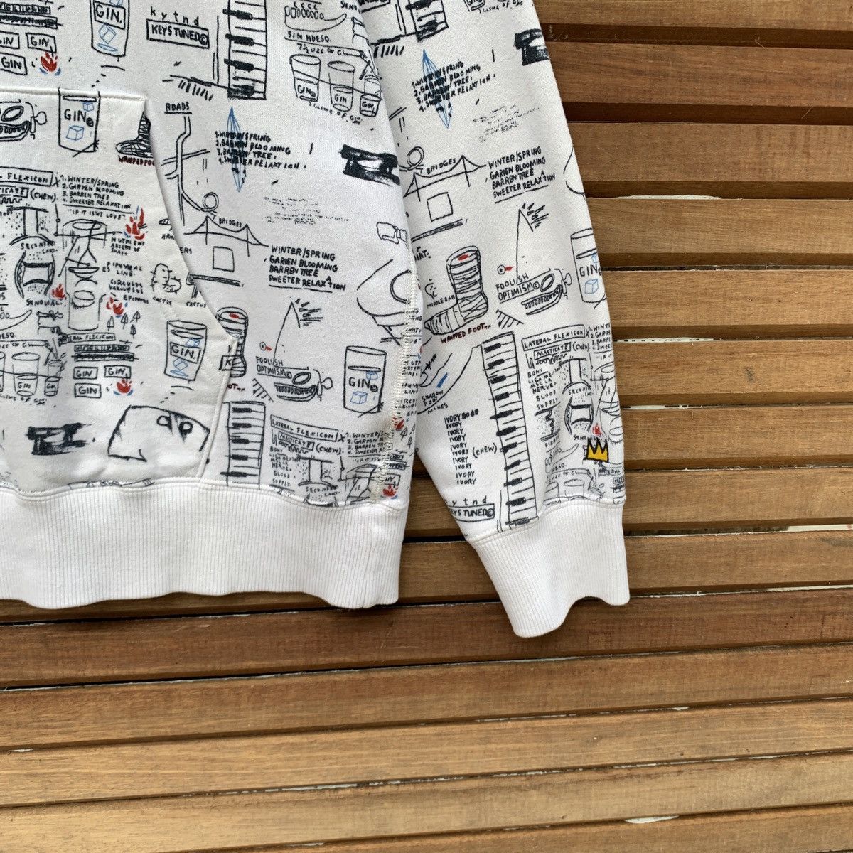 Designer Jean Michel Basquiat Fullprint Hoodie Size US M / EU 48-50 / 2 - 5 Thumbnail