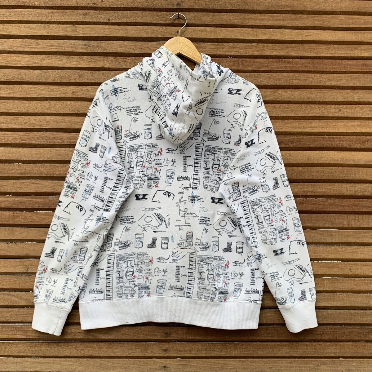 Designer Jean Michel Basquiat Fullprint Hoodie Size US M / EU 48-50 / 2 - 2 Thumbnail
