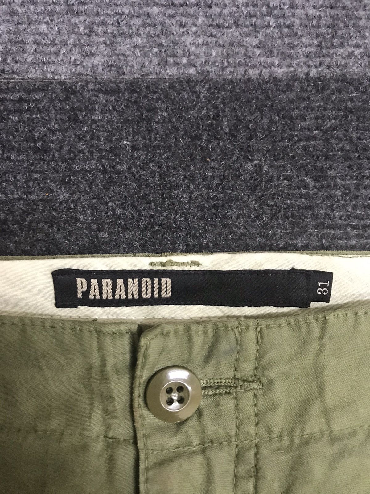 Japanese Brand STREETWEAR PARANOID Military Spiky Cargo Pant Size US 33 - 9 Thumbnail