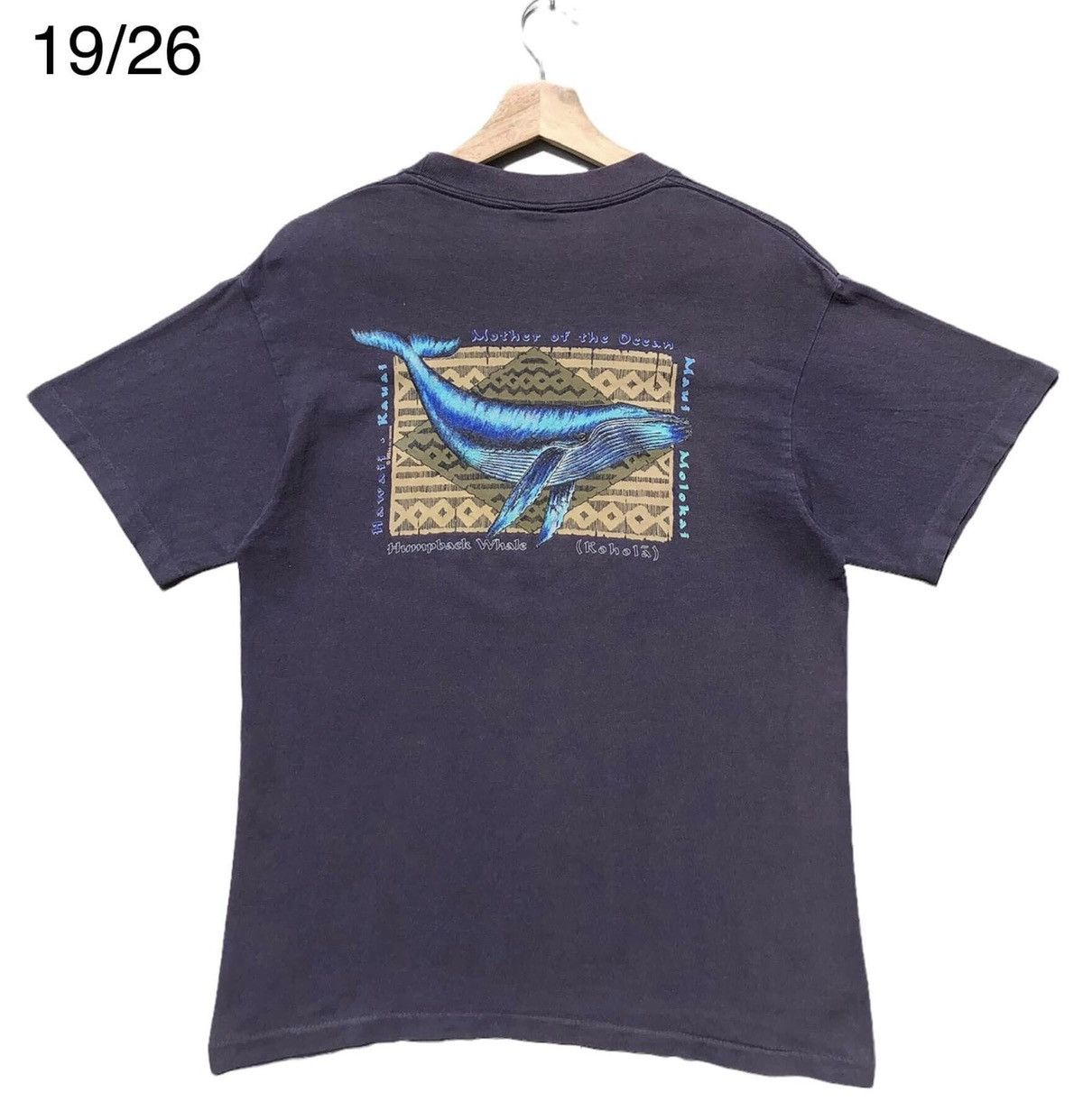 image of Hawaiian Shirt x Surf Style Mother Of The Ocean in Faded Blue, Men's (Size Medium)