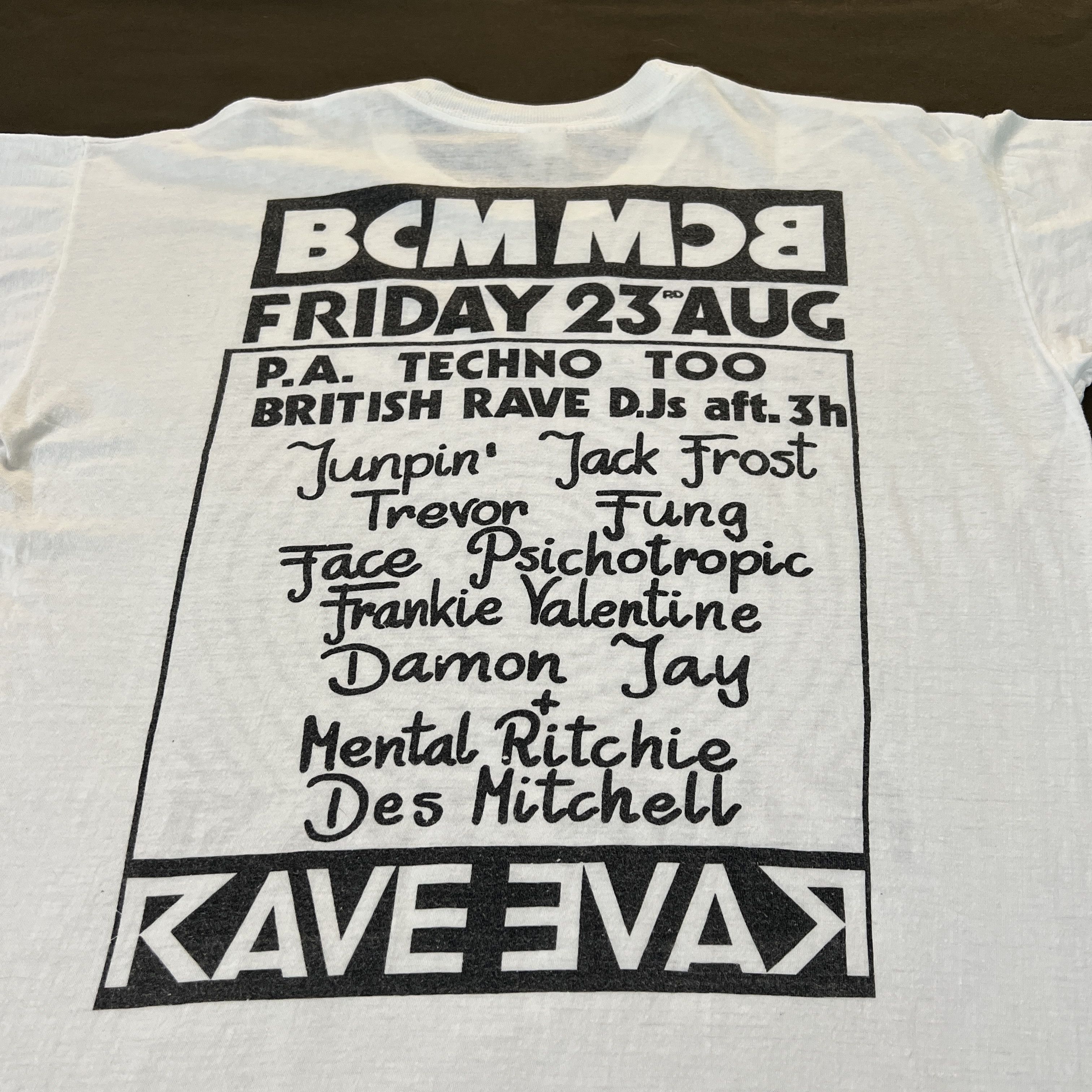 Band Tees Vintage 90s BCM RAVE Jumpin Jack Frost DJ Tee Dreamscape Size US L / EU 52-54 / 3 - 4 Thumbnail
