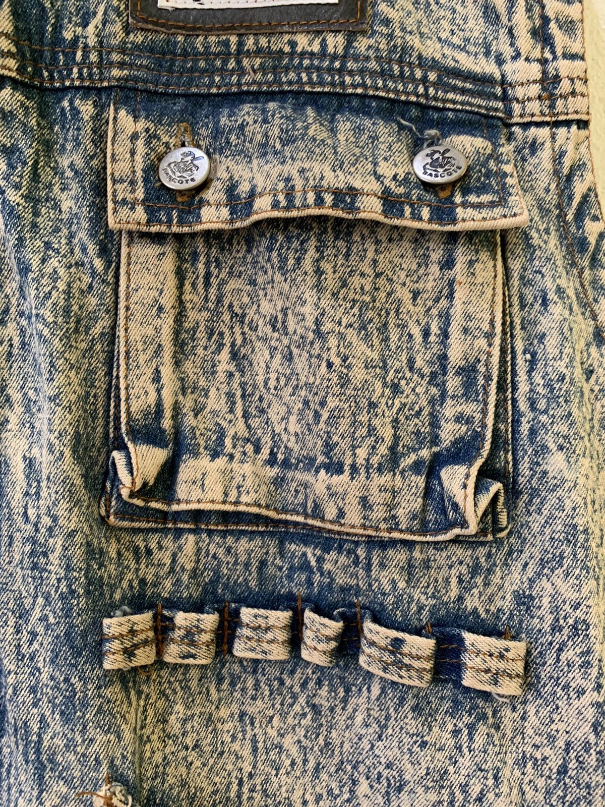 Japanese Brand × Vintage VTG 90s BASCOTE TACTICAL/HUNTING VEST BEAUTY ACID WASH JEAN Size US L / EU 52-54 / 3 - 5 Thumbnail