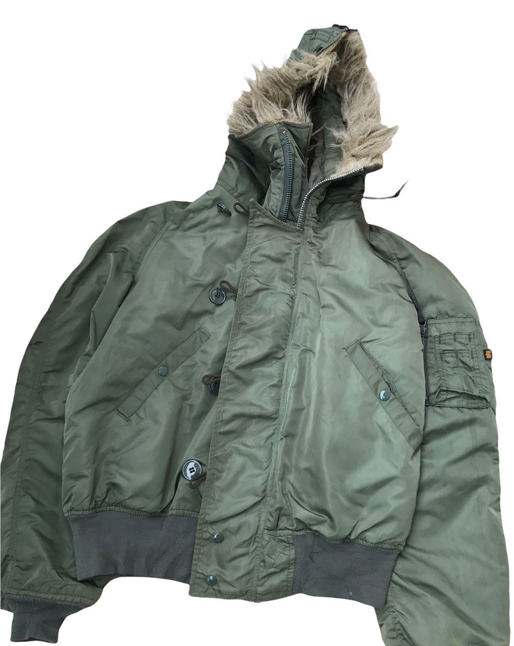 alpha × green label attached hood n2b S