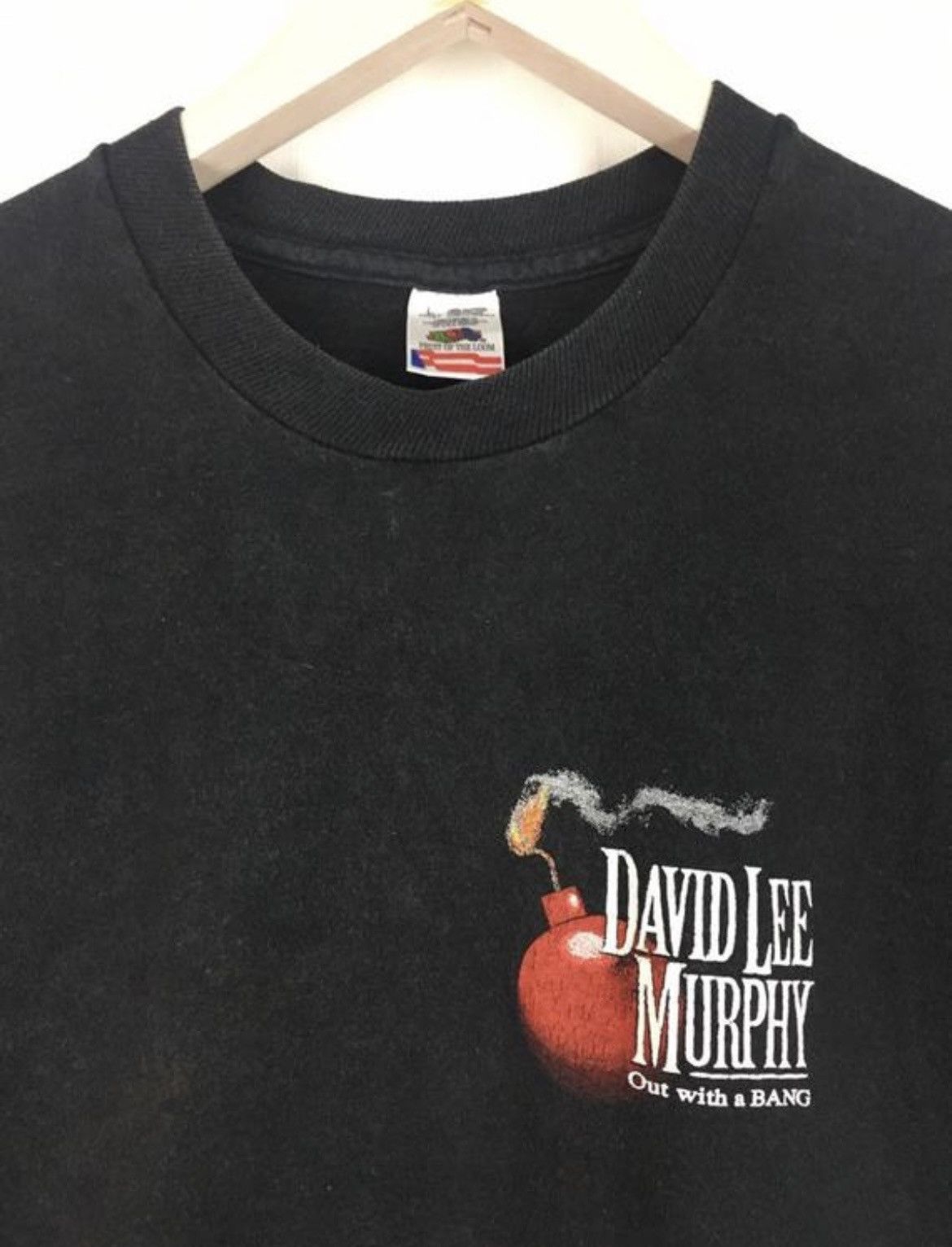 Band Tees × Vintage Vintage 90s David Lee Murphy out with a BANG band tee Size US L / EU 52-54 / 3 - 3 Thumbnail