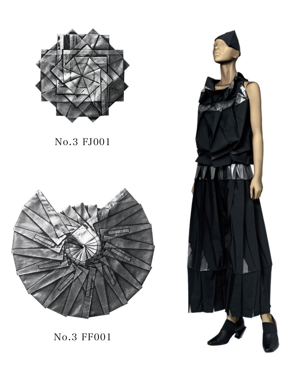 Issey Miyake Rare! Issey Miyake line 132 5. 2D to 3D cutting foil Top Size M / US 6-8 / IT 42-44 - 1 Thumbnail