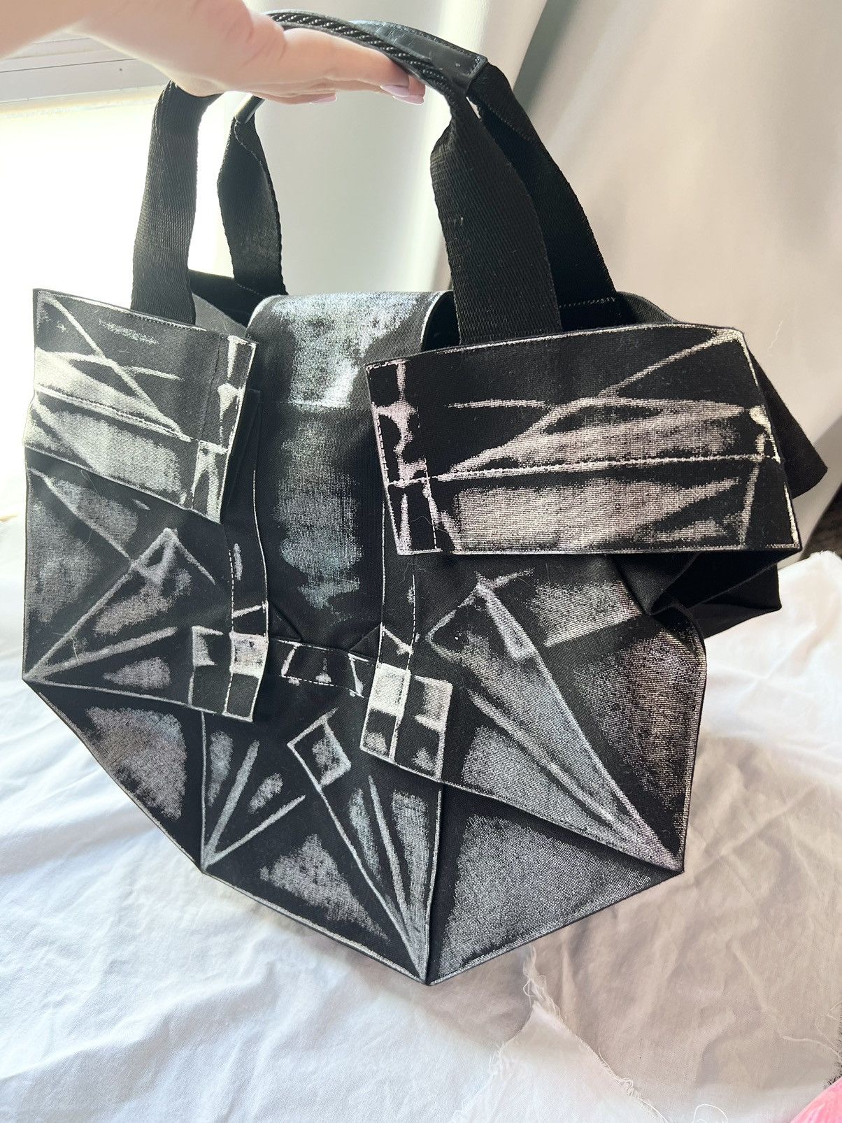Issey Miyake 132.5 construction foiled bag