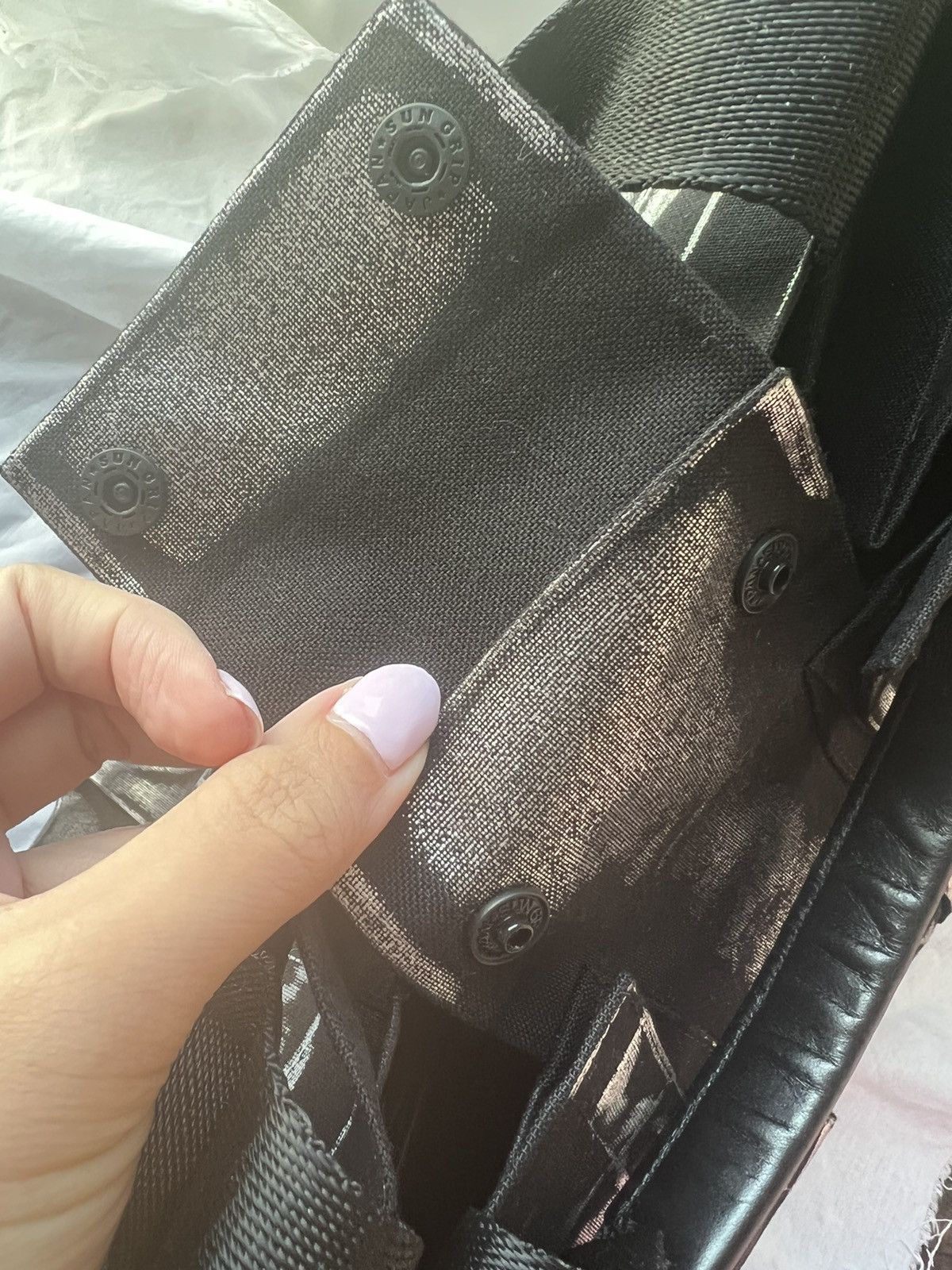 Issey Miyake × Japanese Brand Issey Miyake 132.5 construction foiled bag Size ONE SIZE - 8 Thumbnail