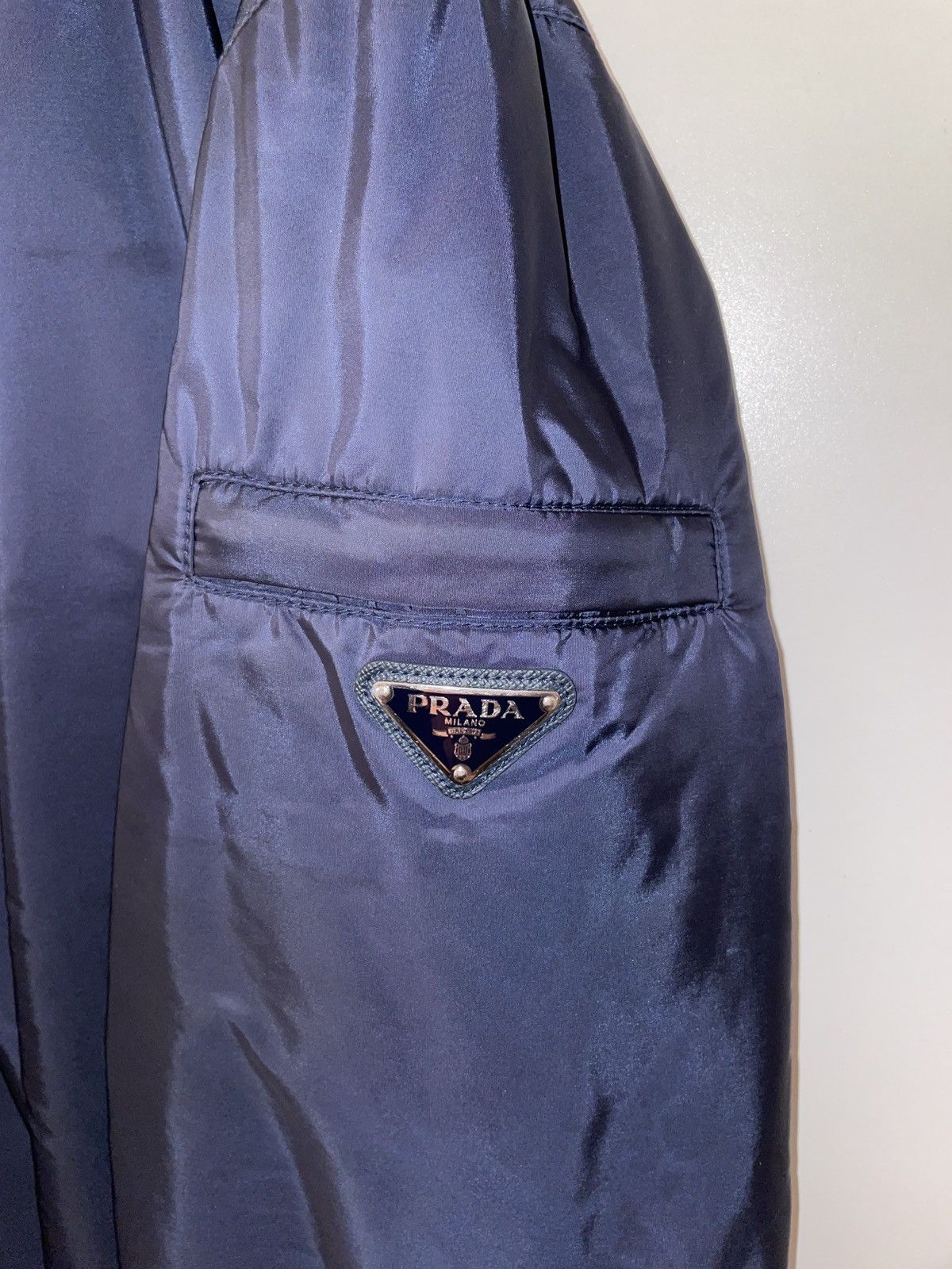Prada Nylon Jacket Nylon Marine Blue