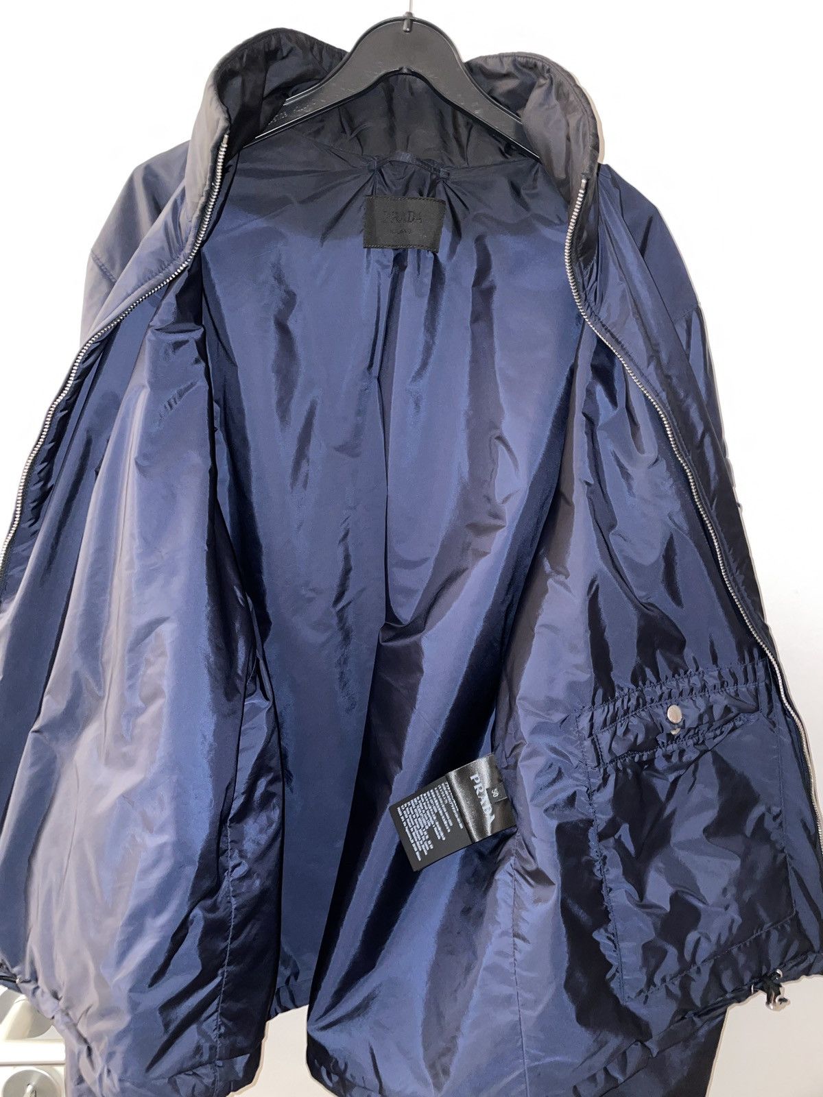 Prada Nylon Jacket Nylon Marine Blue