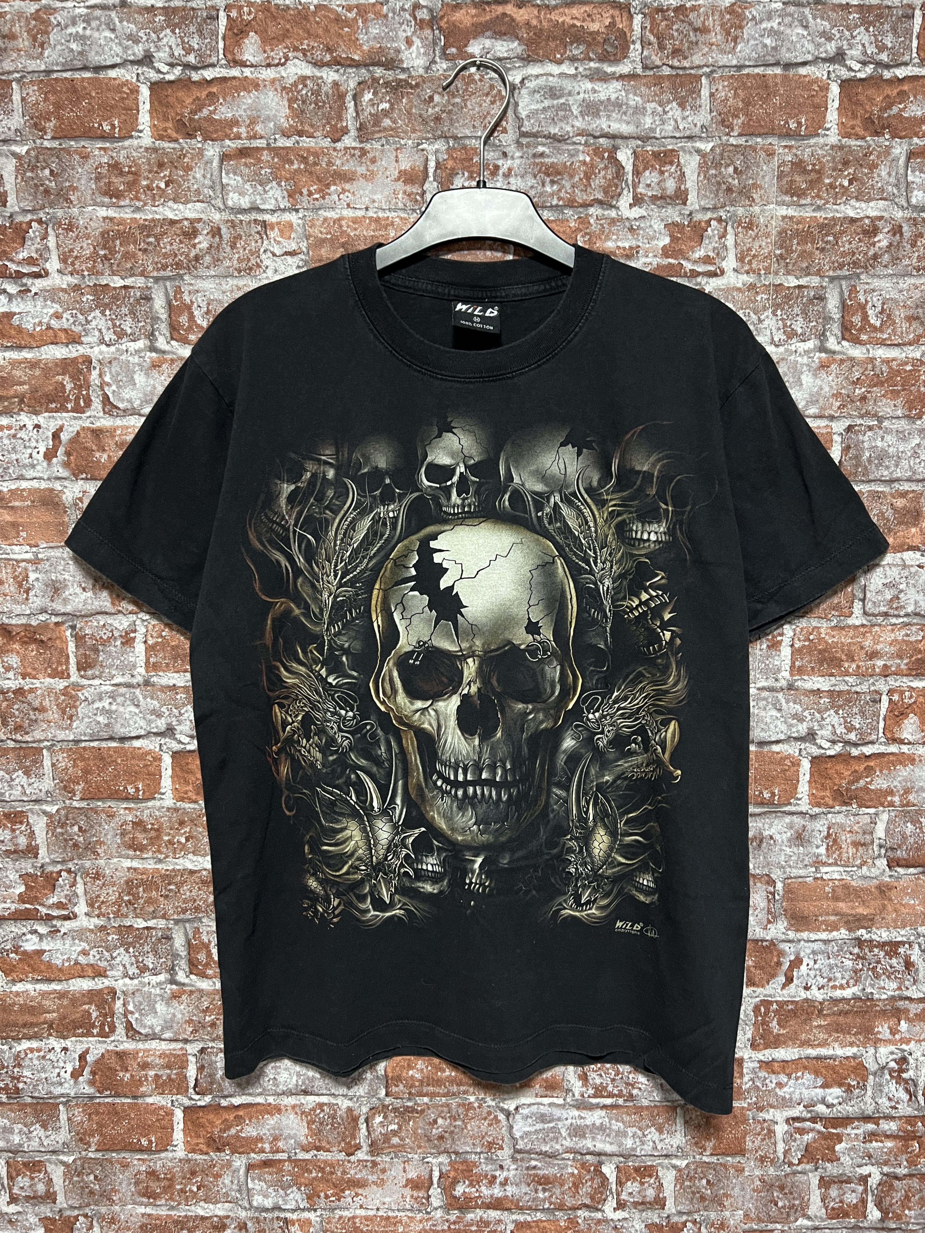 Vintage Vintage 2000s Wild Skulls Glow In the dark graphic T-shirt Size US M / EU 48-50 / 2 - 1 Thumbnail