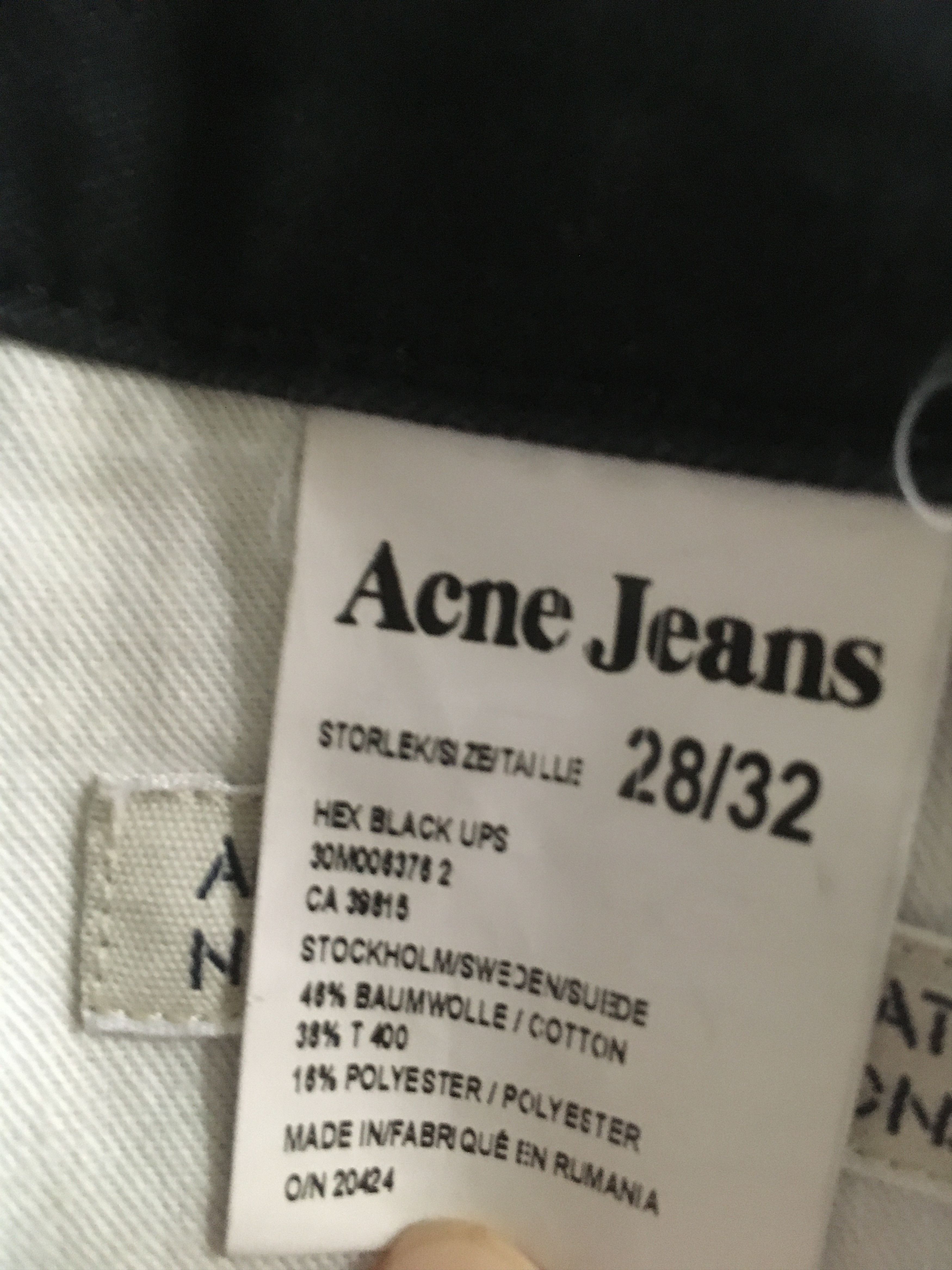 Acne Studios Acne Studios Hex Black Lips Black Denim Trouser 28 Size US 28 / EU 44 - 5 Thumbnail