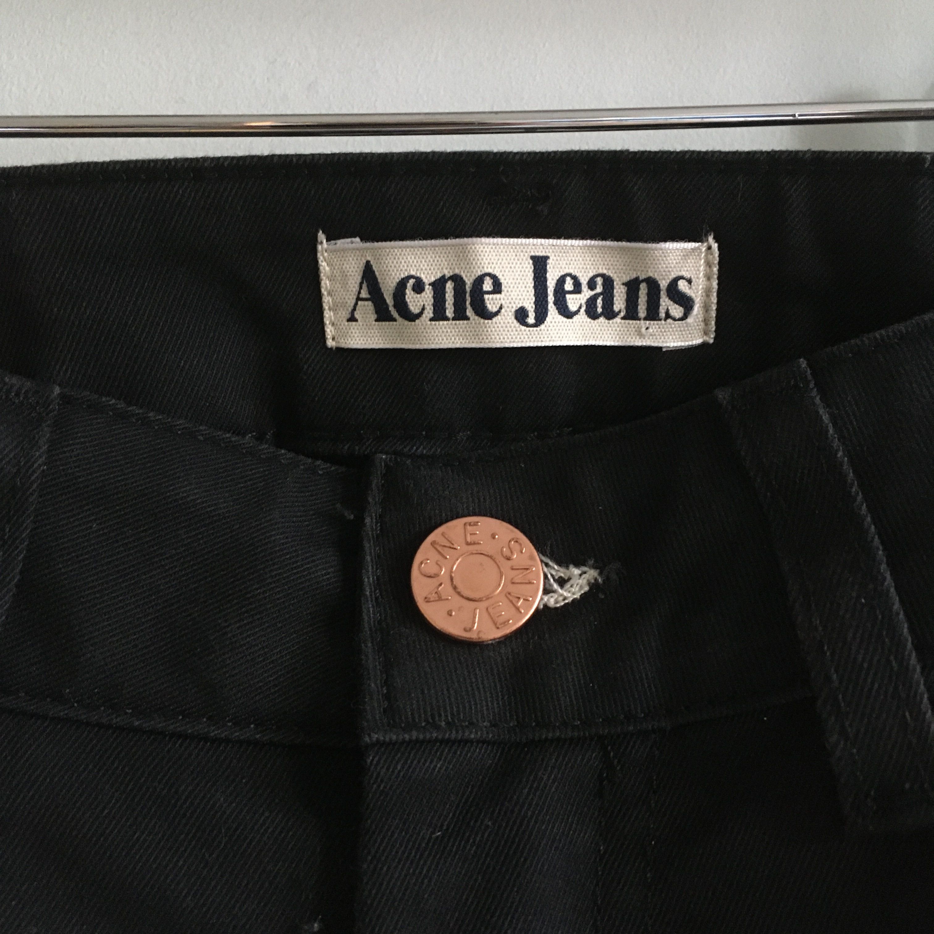 Acne Studios Acne Studios Hex Black Lips Black Denim Trouser 28 Size US 28 / EU 44 - 3 Thumbnail
