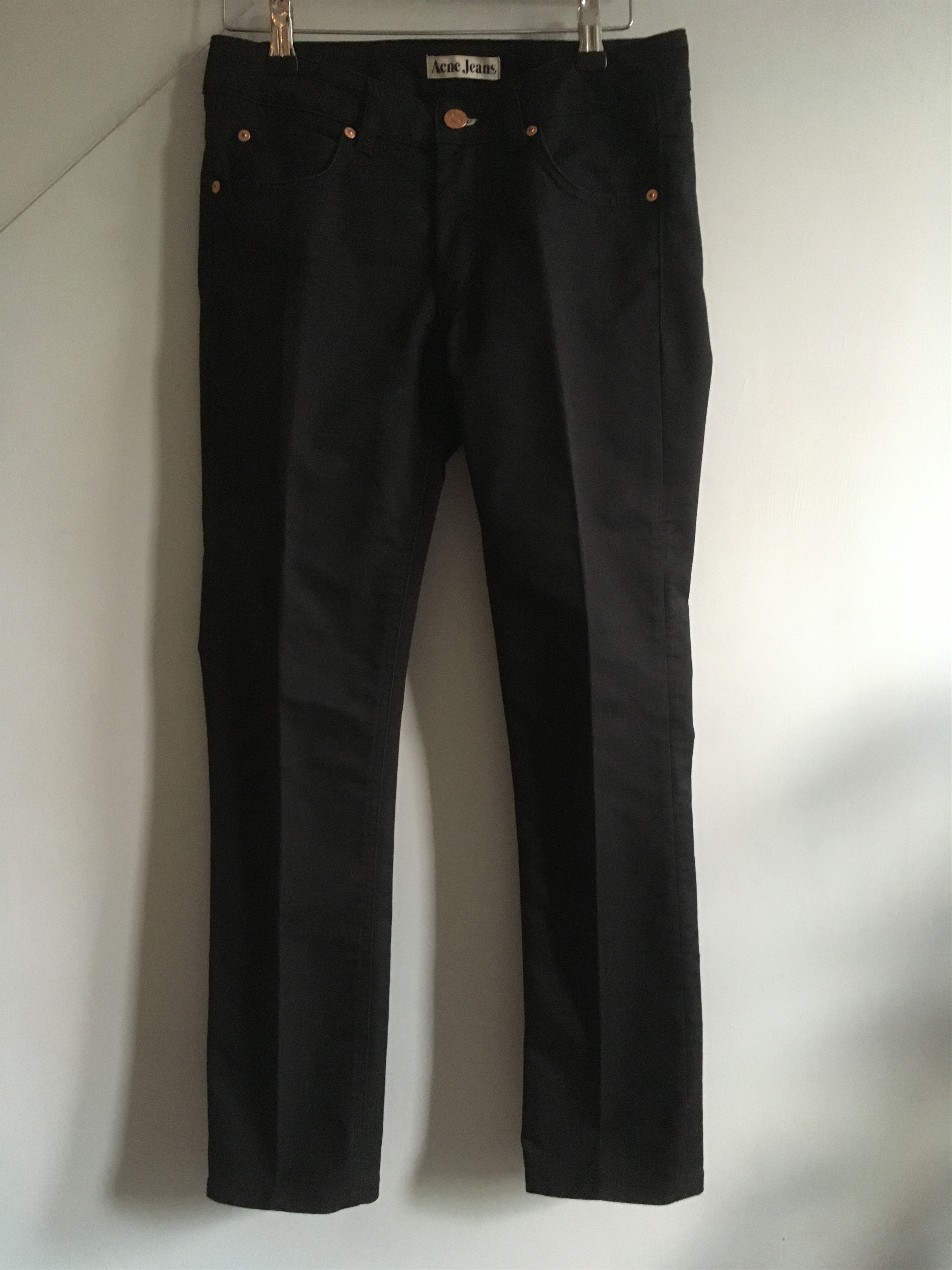 Acne Studios Acne Studios Hex Black Lips Black Denim Trouser 28 Size US 28 / EU 44 - 1 Thumbnail