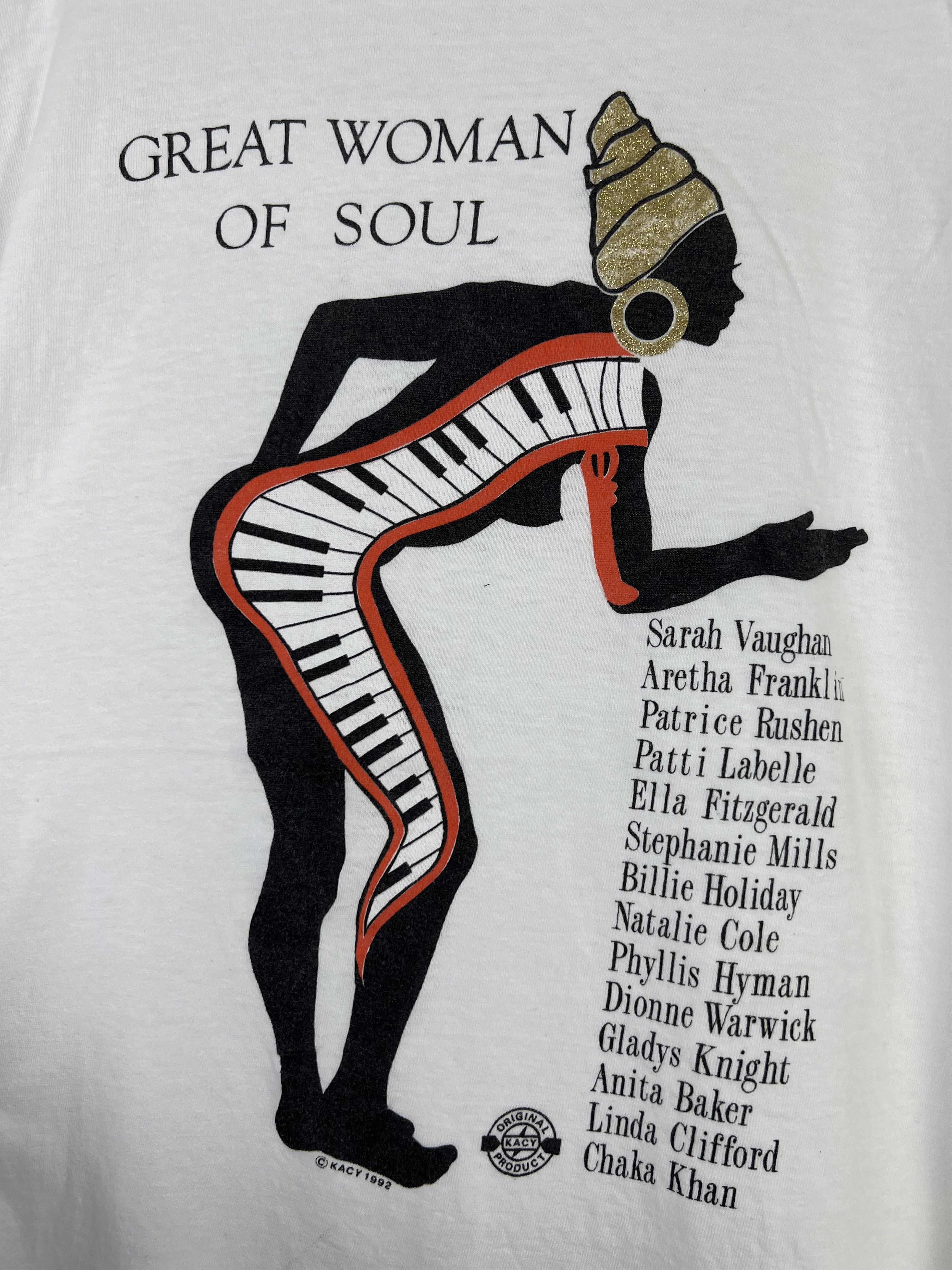 Band Tees Vintage 90s Great Woman Of Soul Band tee (L) GTMD165 Size US L / EU 52-54 / 3 - 4 Thumbnail