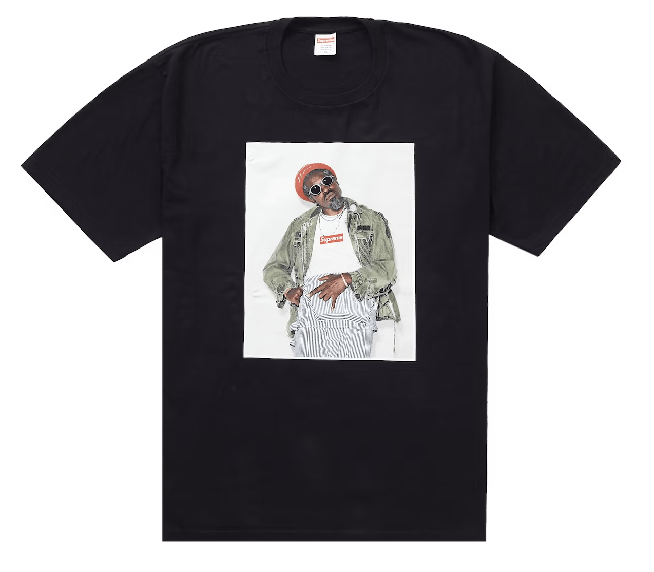 Supreme Supreme André 3000 Tee - Black Size US M / EU 48-50 / 2 - 1 Thumbnail