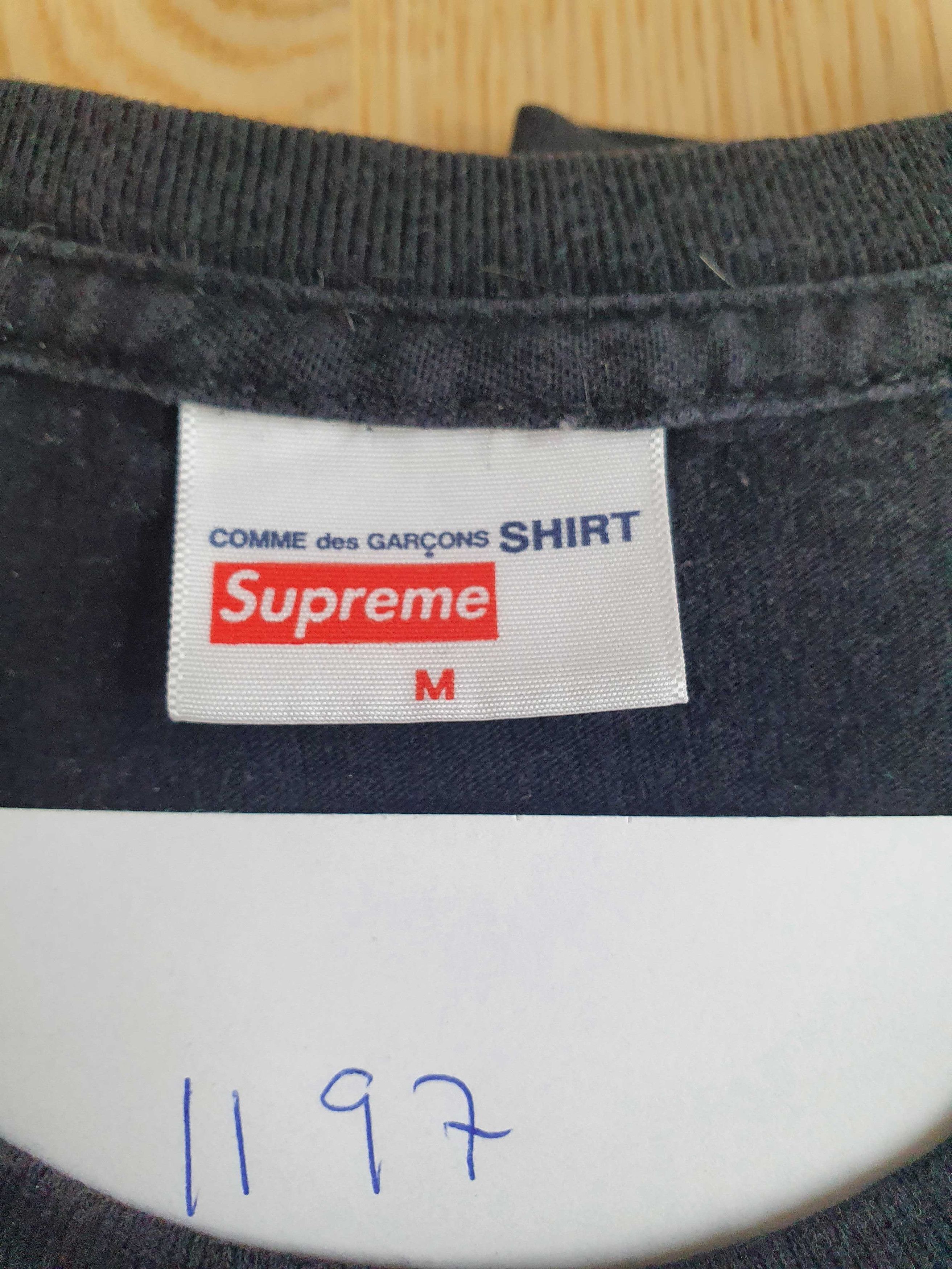 Comme des Garcons × Supreme Supreme Comme Des Garcons SHIRT Box Logo Tee - Black Size US M / EU 48-50 / 2 - 5 Thumbnail