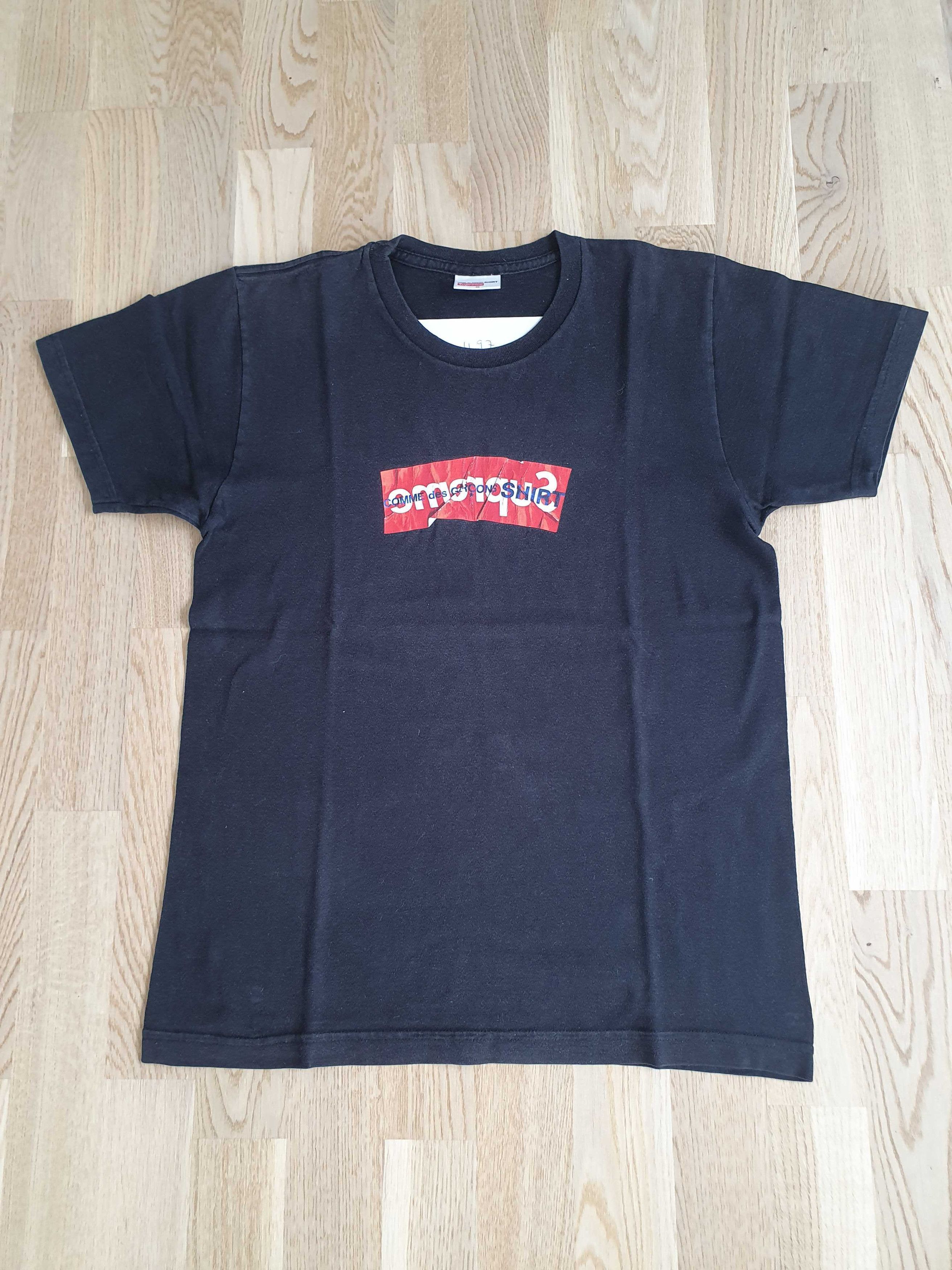 Supreme Comme Des Garcons SHIRT Box Logo Tee - Black
