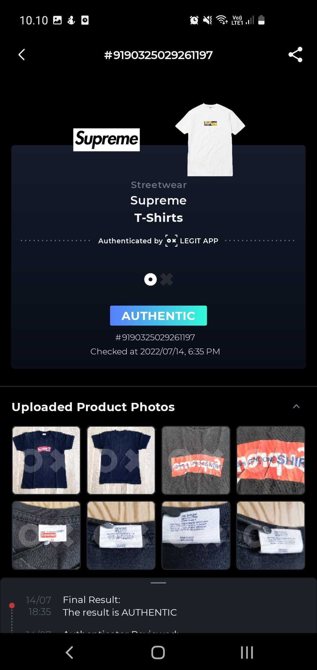 Comme des Garcons × Supreme Supreme Comme Des Garcons SHIRT Box Logo Tee - Black Size US M / EU 48-50 / 2 - 6 Thumbnail