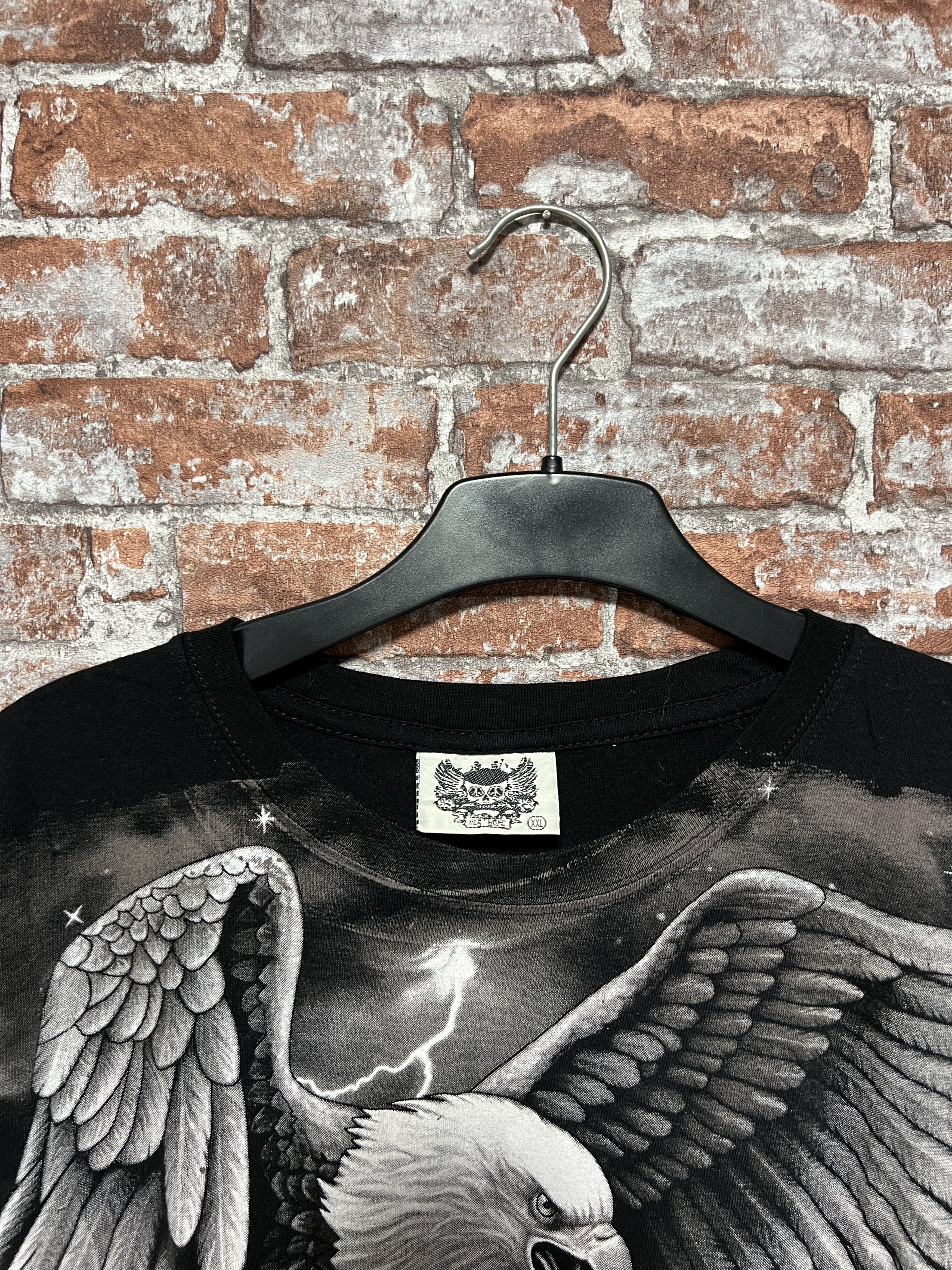 Vintage Vintage 2000s Feel The Thunder Biker Garphic T-shirt Size US L / EU 52-54 / 3 - 2 Thumbnail
