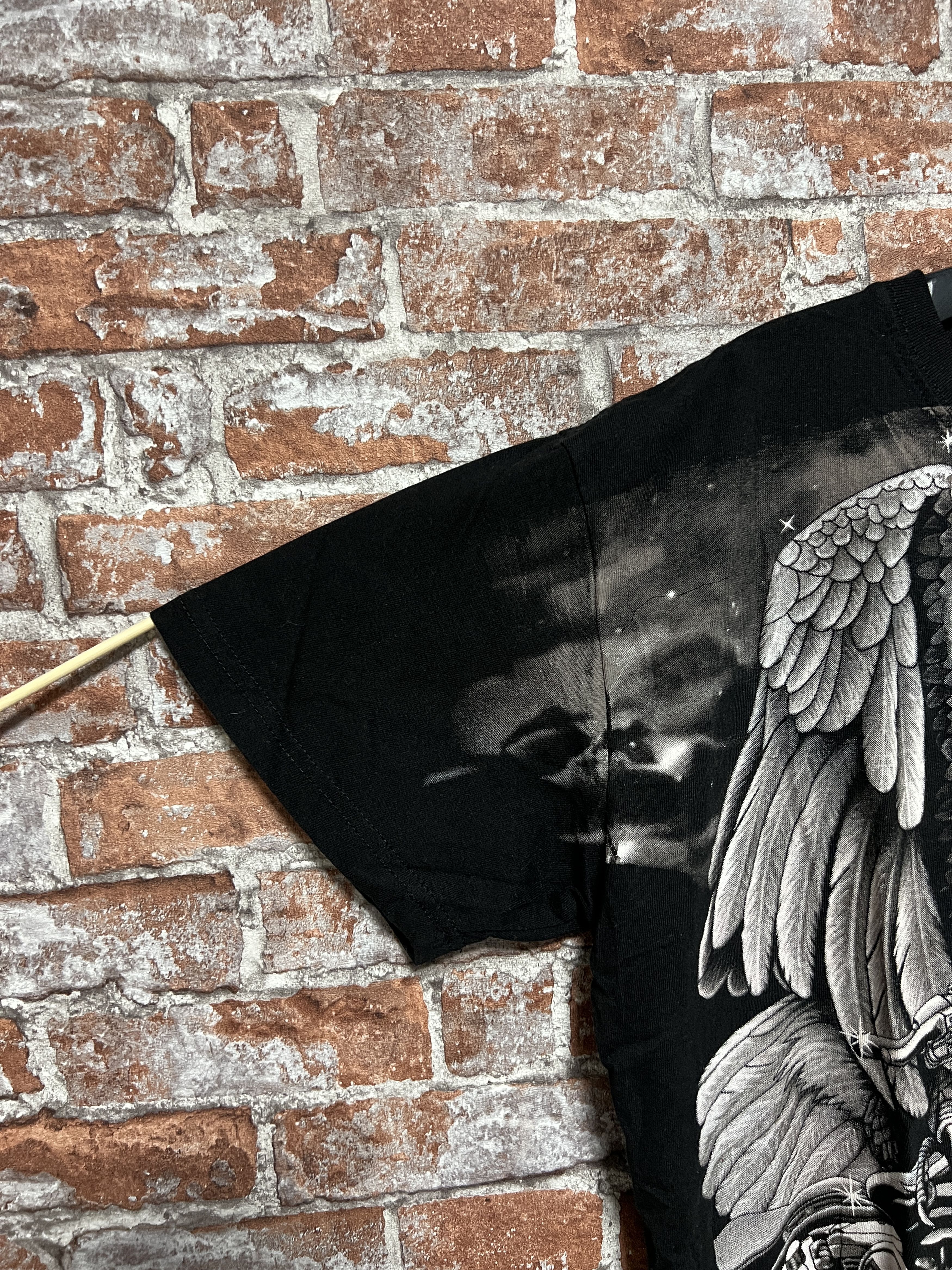 Vintage Vintage 2000s Feel The Thunder Biker Garphic T-shirt Size US L / EU 52-54 / 3 - 3 Thumbnail