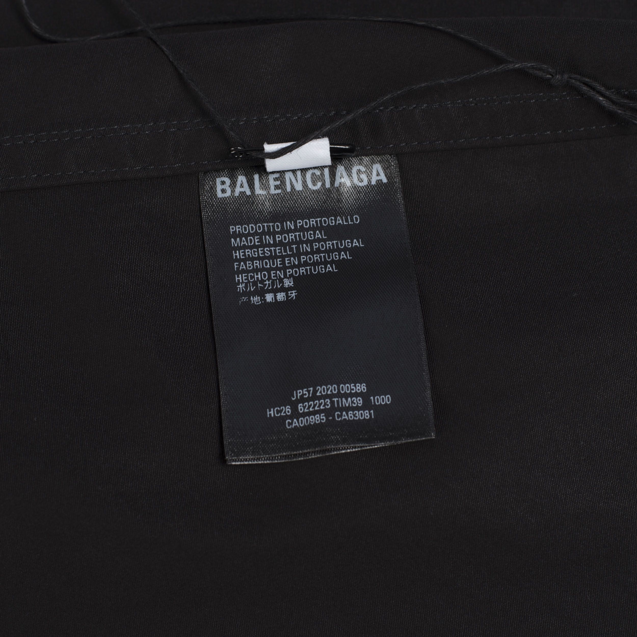 Balenciaga Windbreaker Shirt In Black Cotton Poplin Size US S / EU 44-46 / 1 - 13 Thumbnail