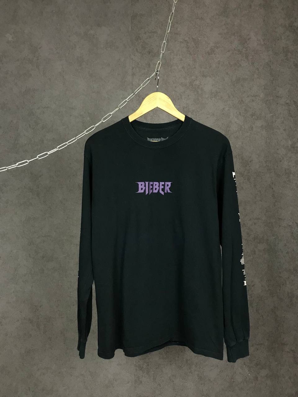 Justin Bieber Justin Bieber pop band tour overprinted longsleeve Size US M / EU 48-50 / 2 - 2 Thumbnail