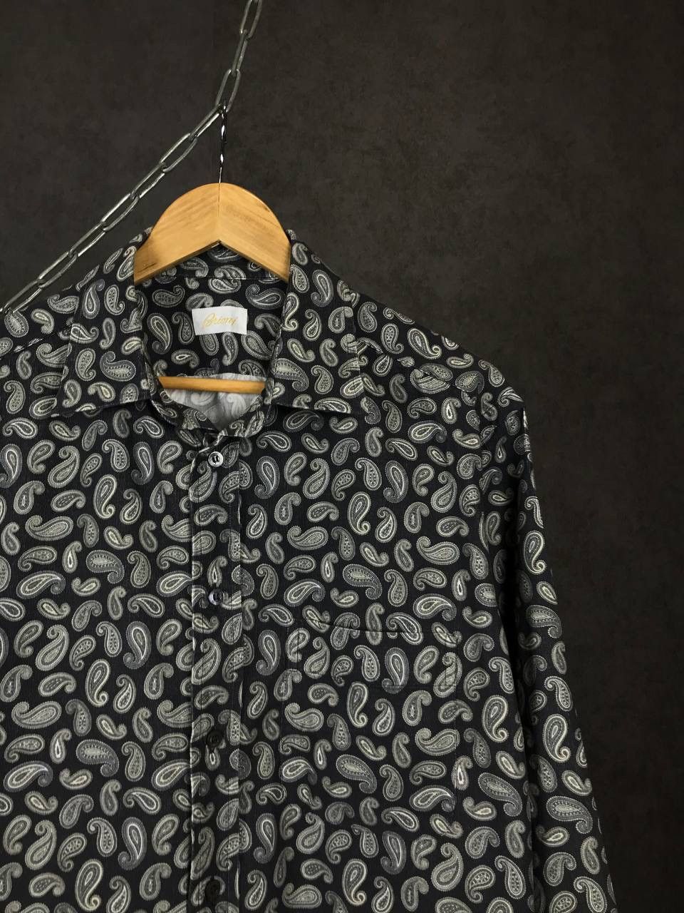 Brioni Brioni luxury street fashion overprinted shirt Size US L / EU 52-54 / 3 - 2 Thumbnail