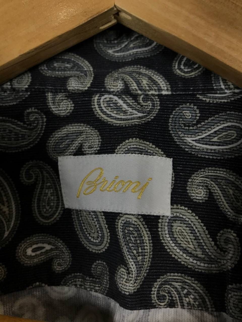Brioni Brioni luxury street fashion overprinted shirt Size US L / EU 52-54 / 3 - 3 Thumbnail