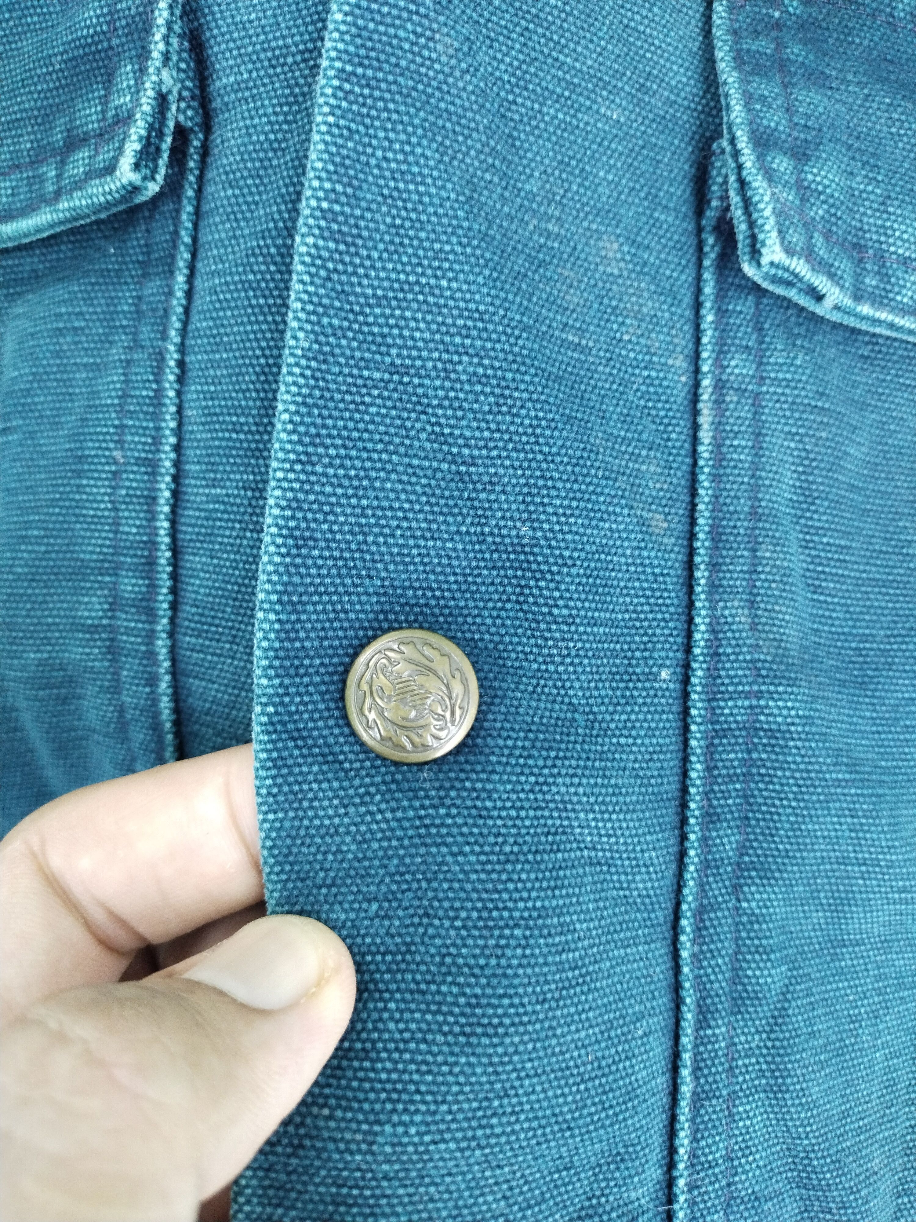 Vintage VINTAGE DENIM JACKET TACTICAL JACKET Size US M / EU 48-50 / 2 - 8 Thumbnail