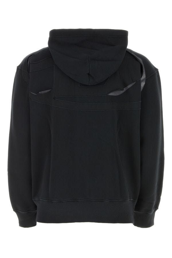 Diesel Black Cotton Sweatshirt Size US XL / EU 56 / 4 - 7 Thumbnail