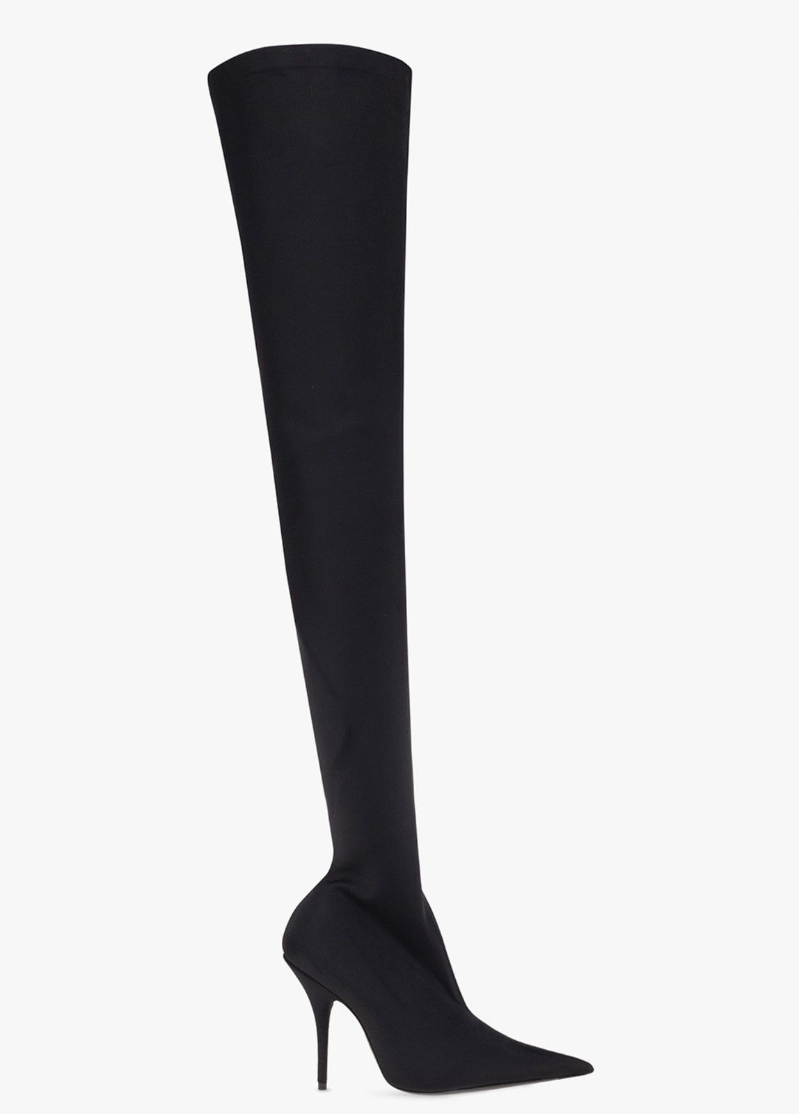 Balenciaga FW17 Black ‘Knife’ heeled thigh-high boots Size US 9 / IT 39 - 5 Thumbnail
