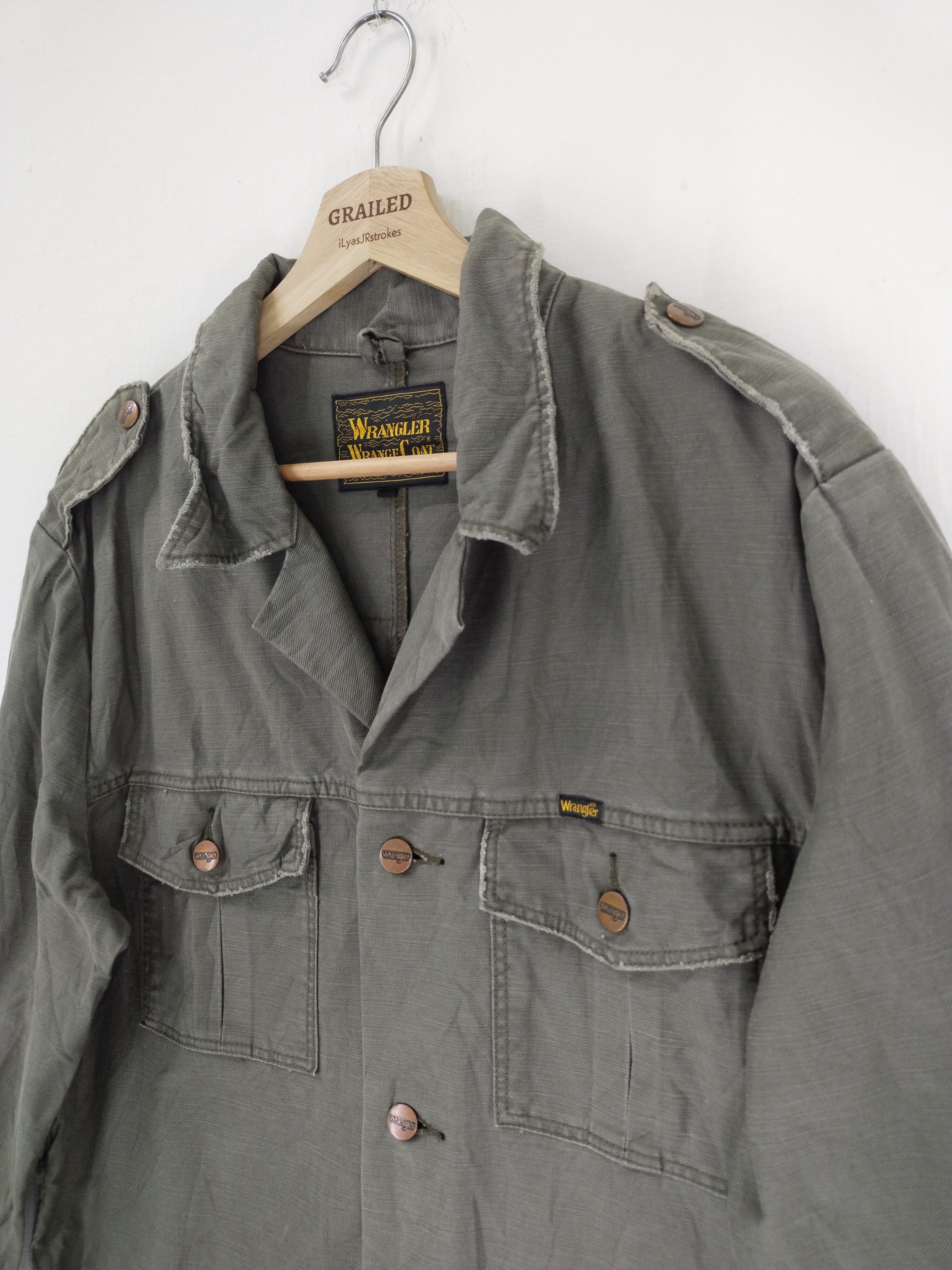 Vintage × Wrangler VINTAGE WRANGLER WRANGE COAT DENIM JACKET Size US L / EU 52-54 / 3 - 2 Thumbnail