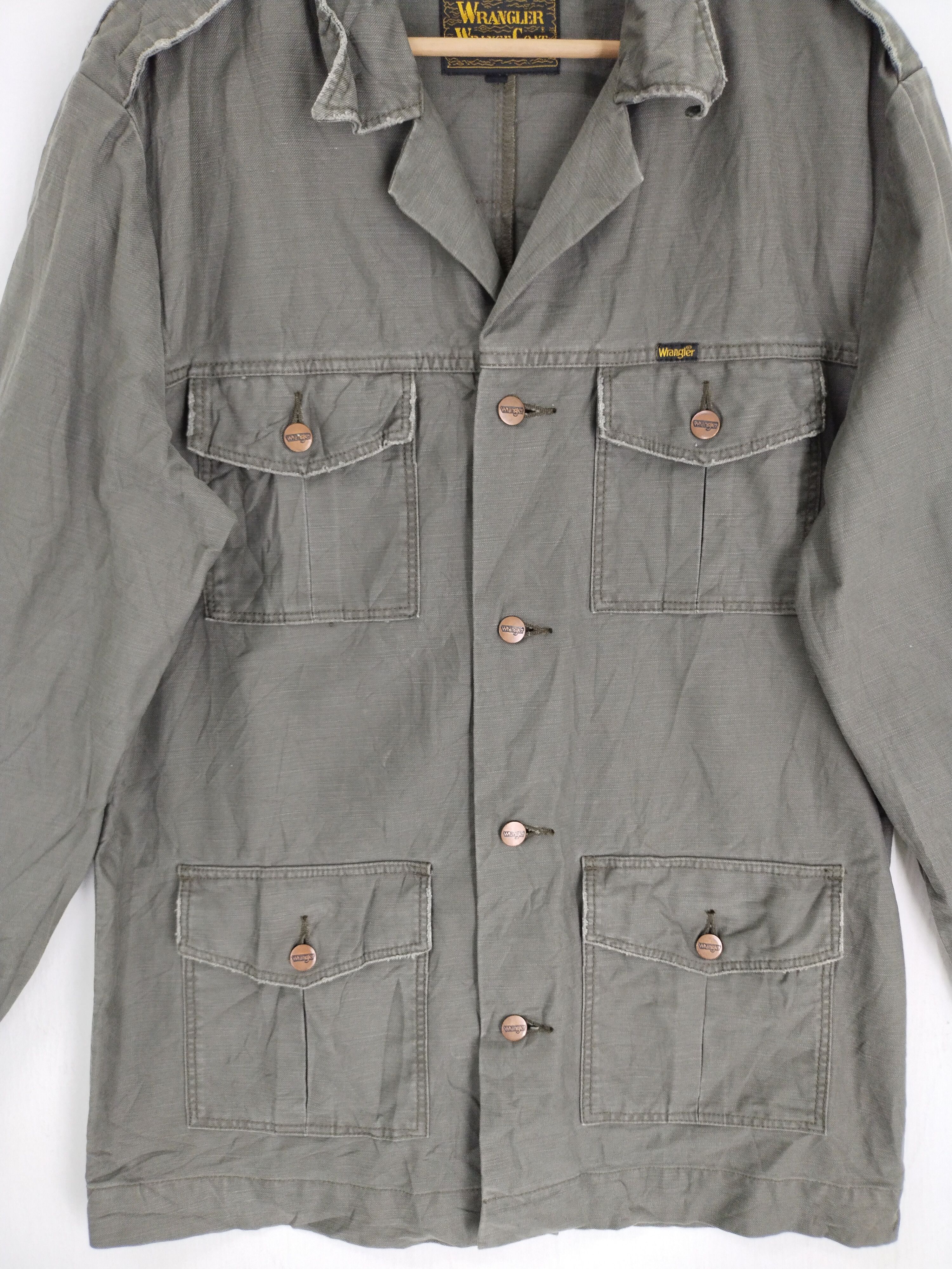 Vintage × Wrangler VINTAGE WRANGLER WRANGE COAT DENIM JACKET Size US L / EU 52-54 / 3 - 7 Thumbnail