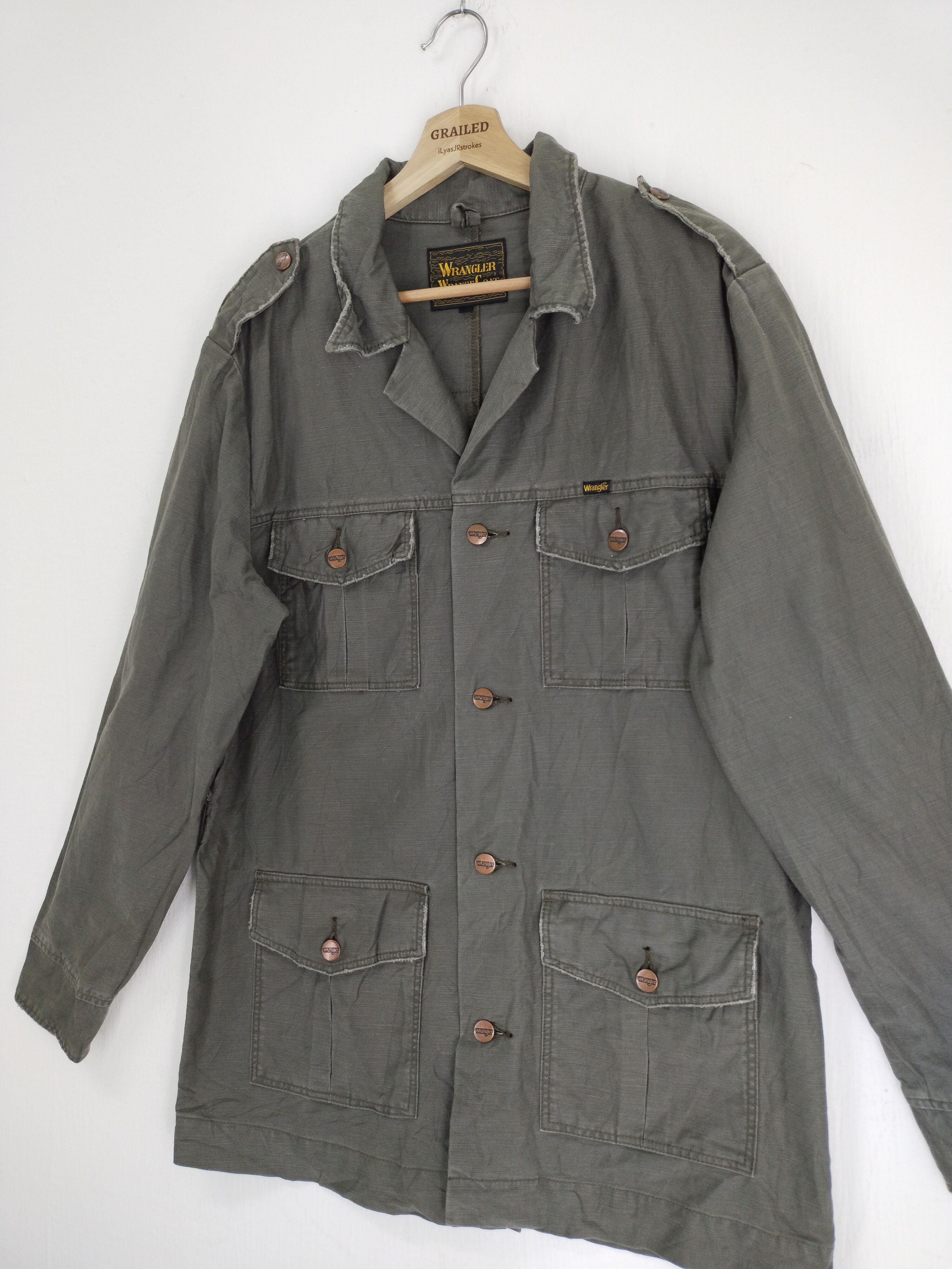 Vintage × Wrangler VINTAGE WRANGLER WRANGE COAT DENIM JACKET Size US L / EU 52-54 / 3 - 3 Thumbnail