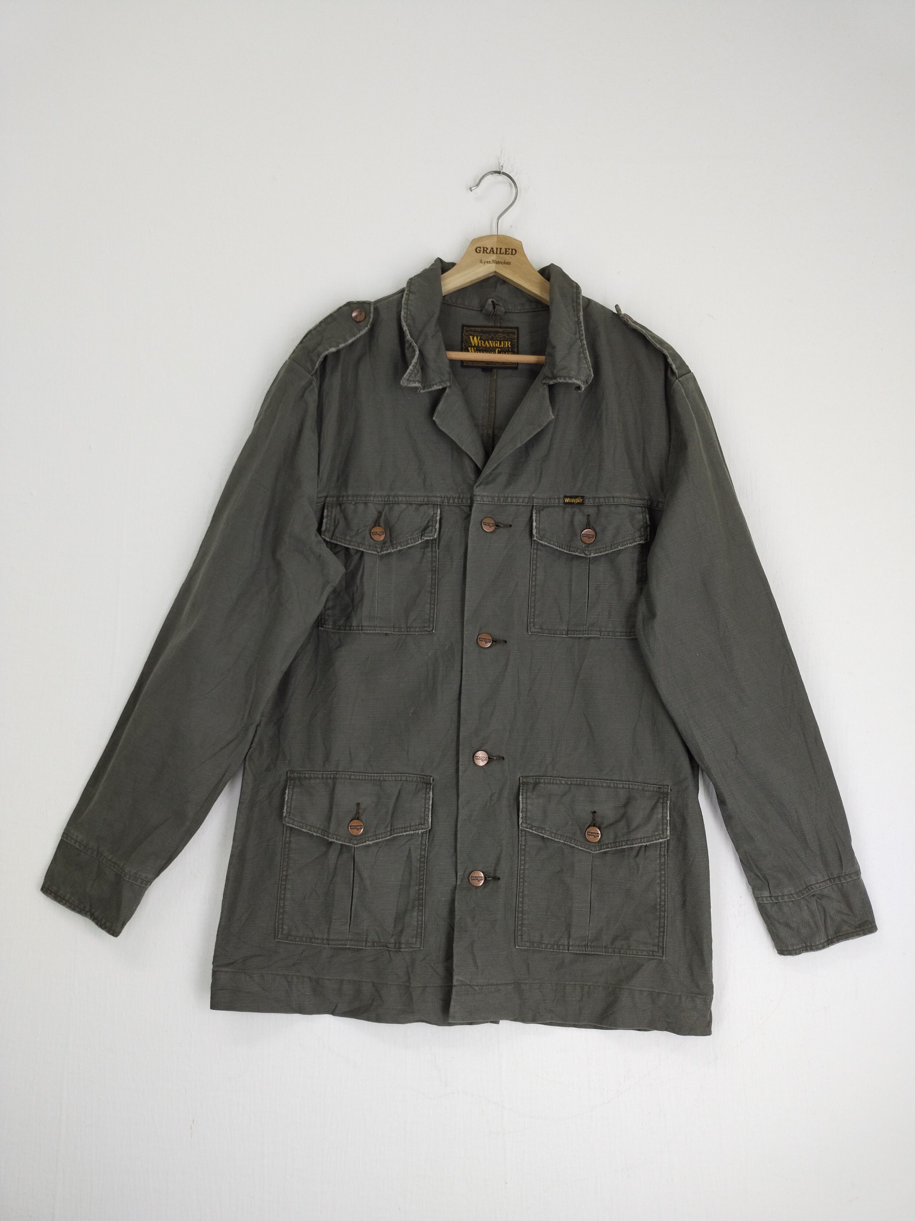 Vintage × Wrangler VINTAGE WRANGLER WRANGE COAT DENIM JACKET Size US L / EU 52-54 / 3 - 1 Thumbnail