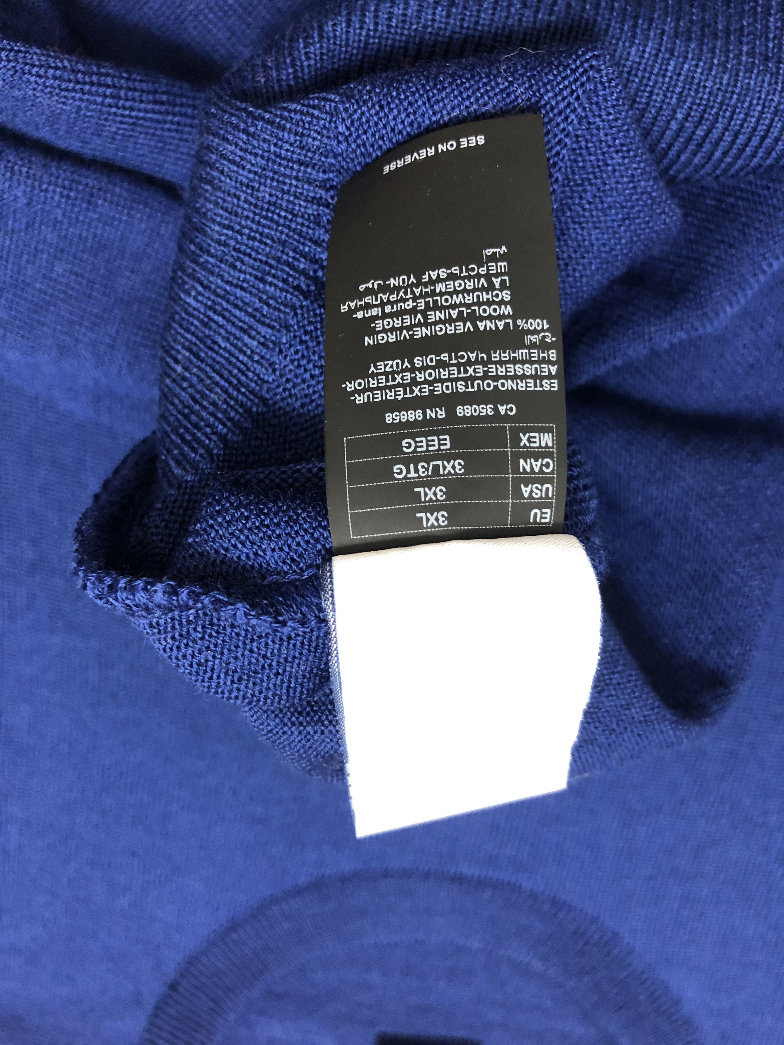 Paul & Shark 3XL Brand New Wool Sweater