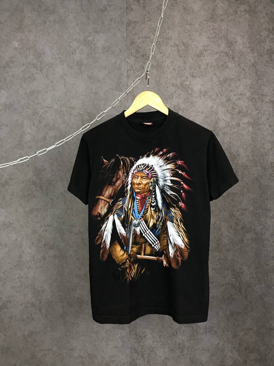 Band Tees × Vintage Rock Eagle Indian vintage overprinted tee Size US M / EU 48-50 / 2 - 1 Thumbnail