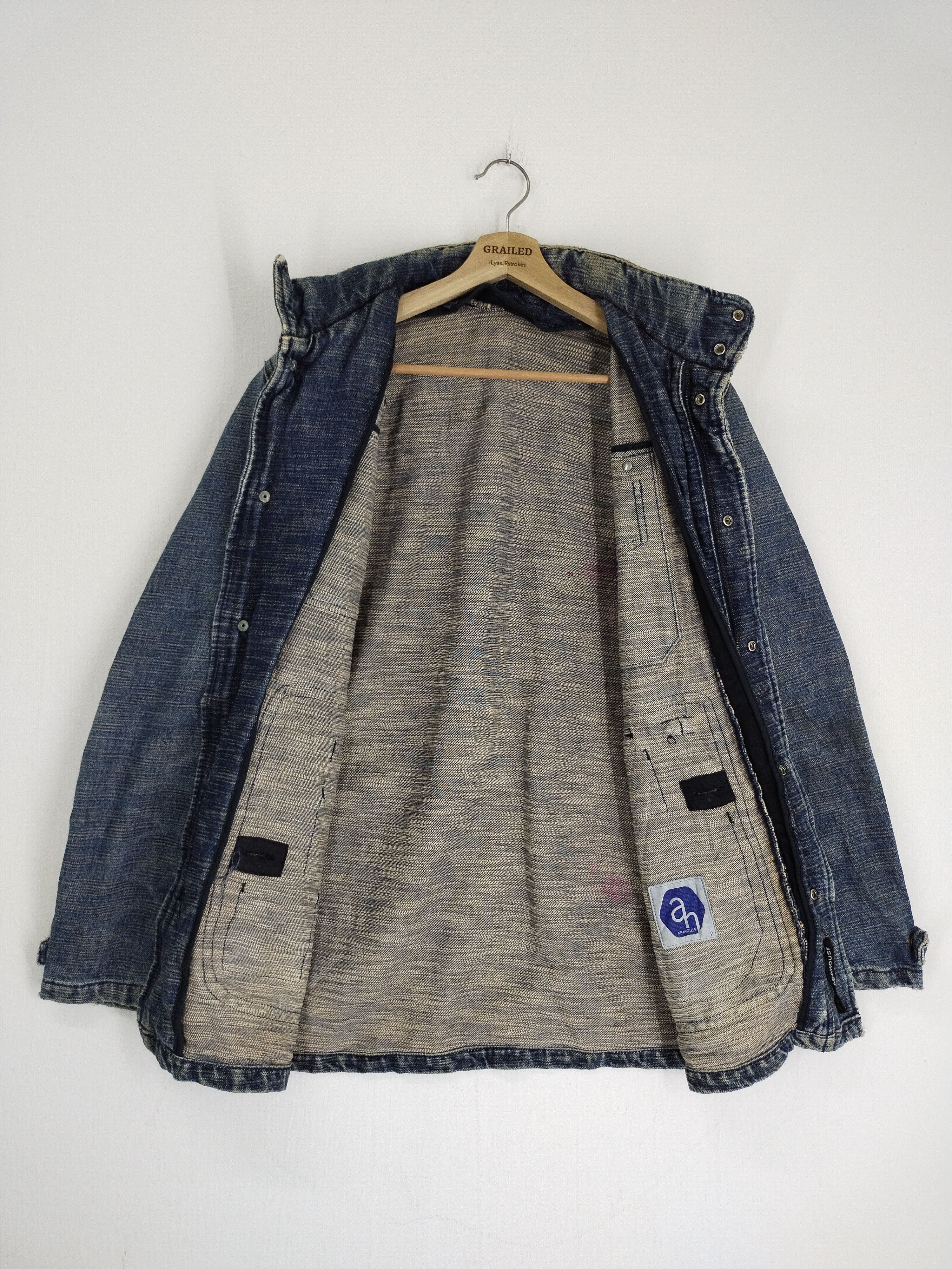 ABAHOUSE VINTAGE ABAHOUSE TACTICAL POCKET DENIM JACKET Size US M / EU 48-50 / 2 - 12 Thumbnail