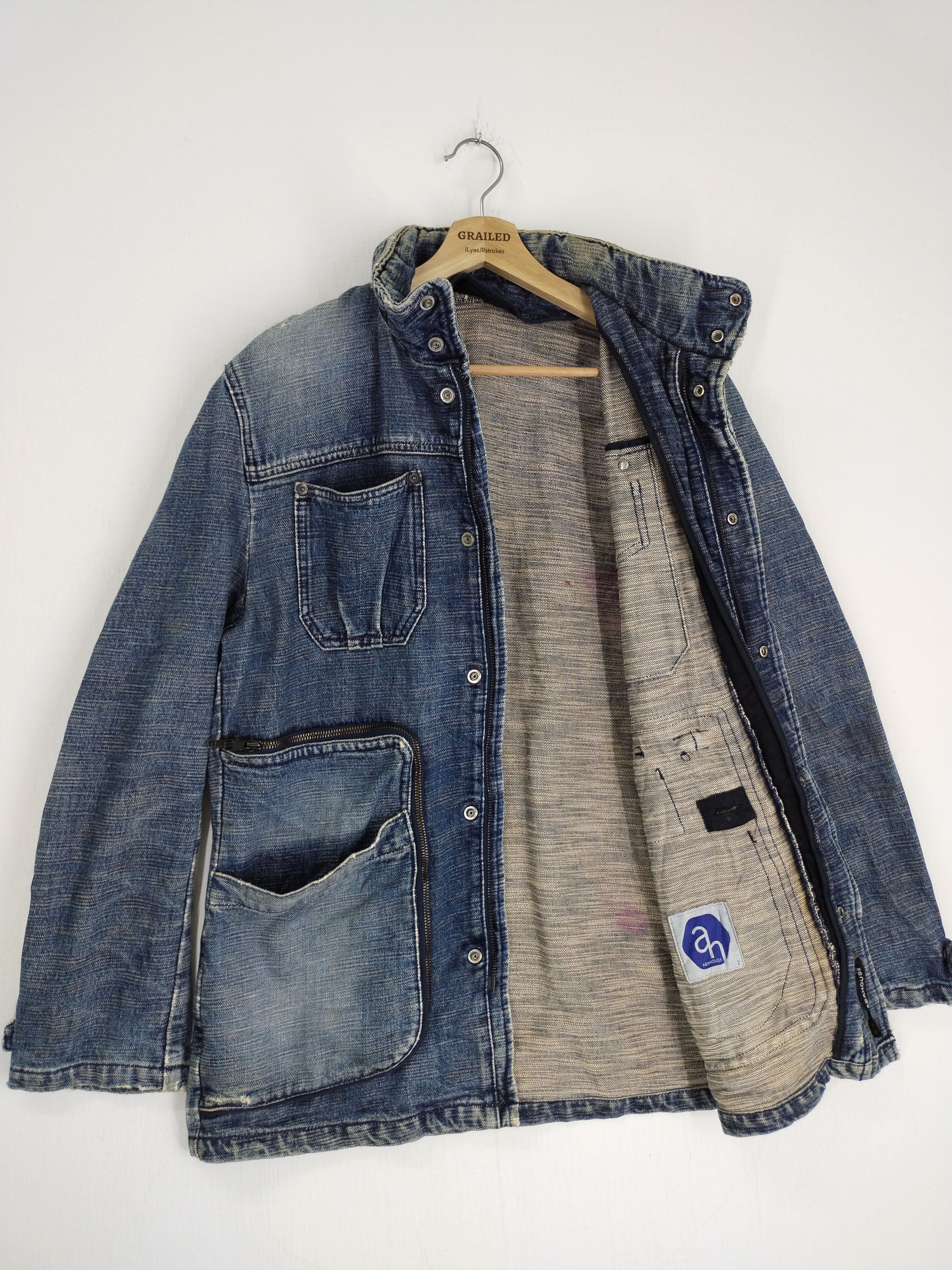 ABAHOUSE VINTAGE ABAHOUSE TACTICAL POCKET DENIM JACKET Size US M / EU 48-50 / 2 - 11 Thumbnail