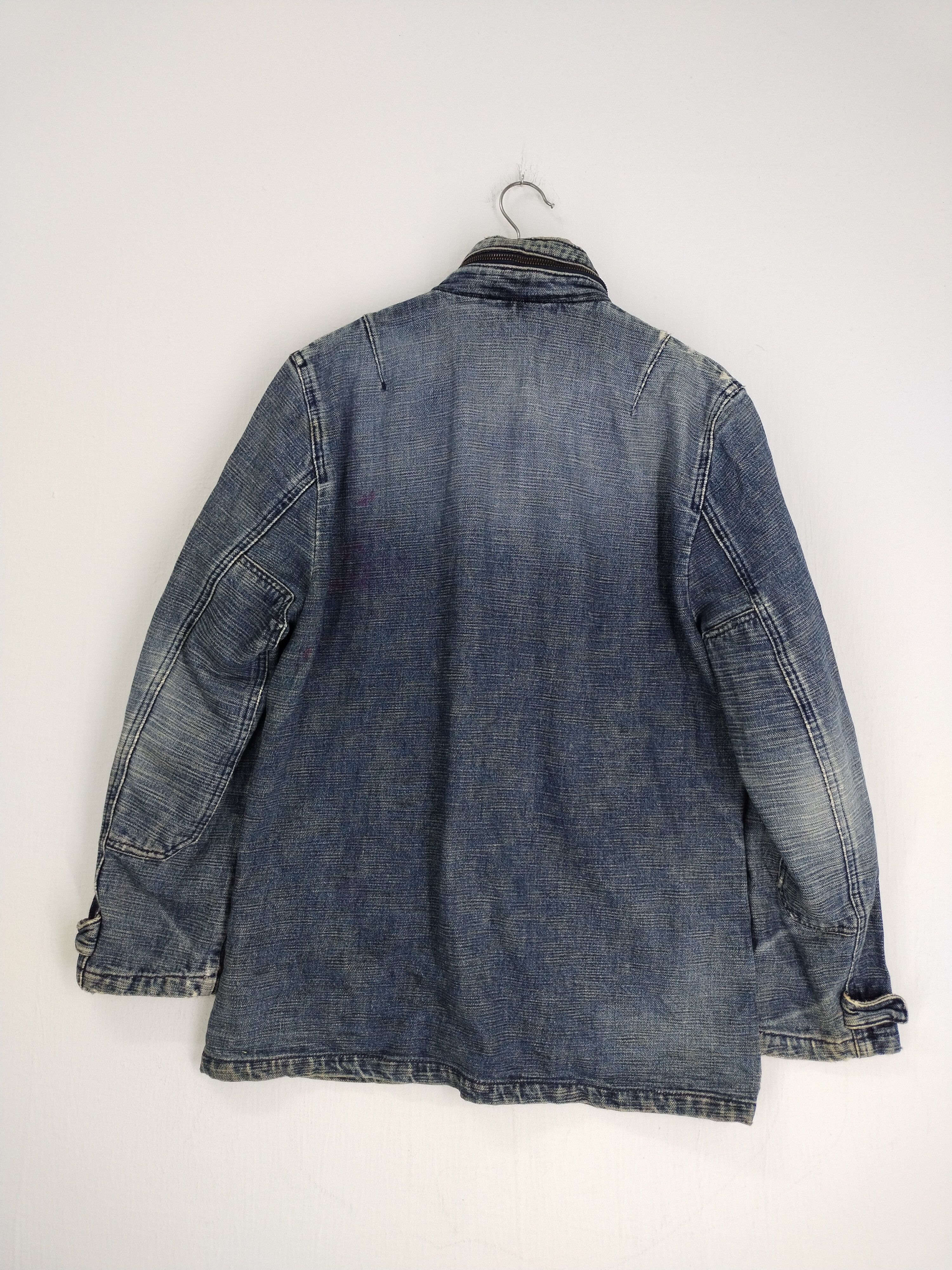 ABAHOUSE VINTAGE ABAHOUSE TACTICAL POCKET DENIM JACKET Size US M / EU 48-50 / 2 - 13 Thumbnail