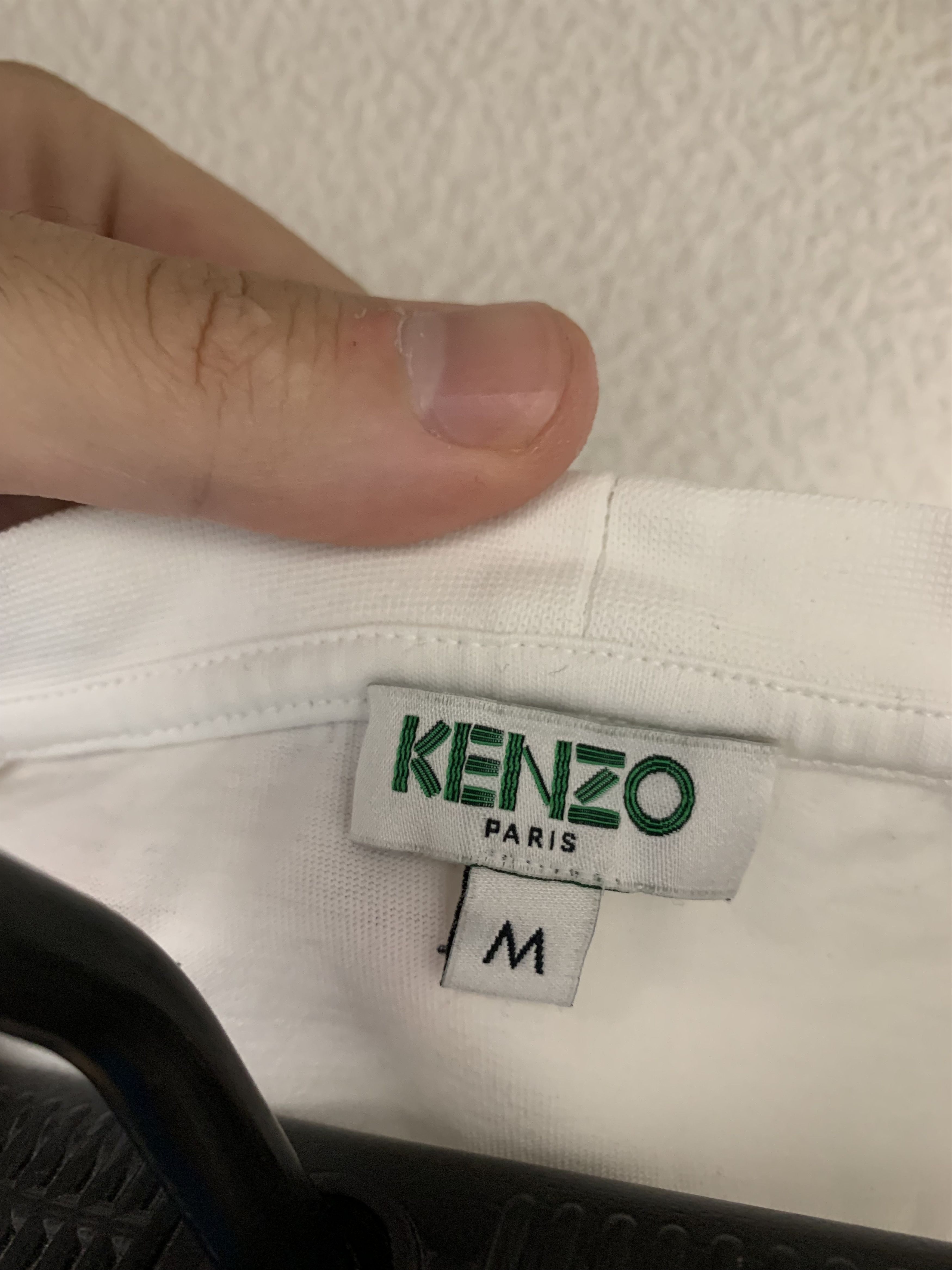 Kenzo Kenzo white t-shirt big logo M size Size US M / EU 48-50 / 2 - 5 Thumbnail
