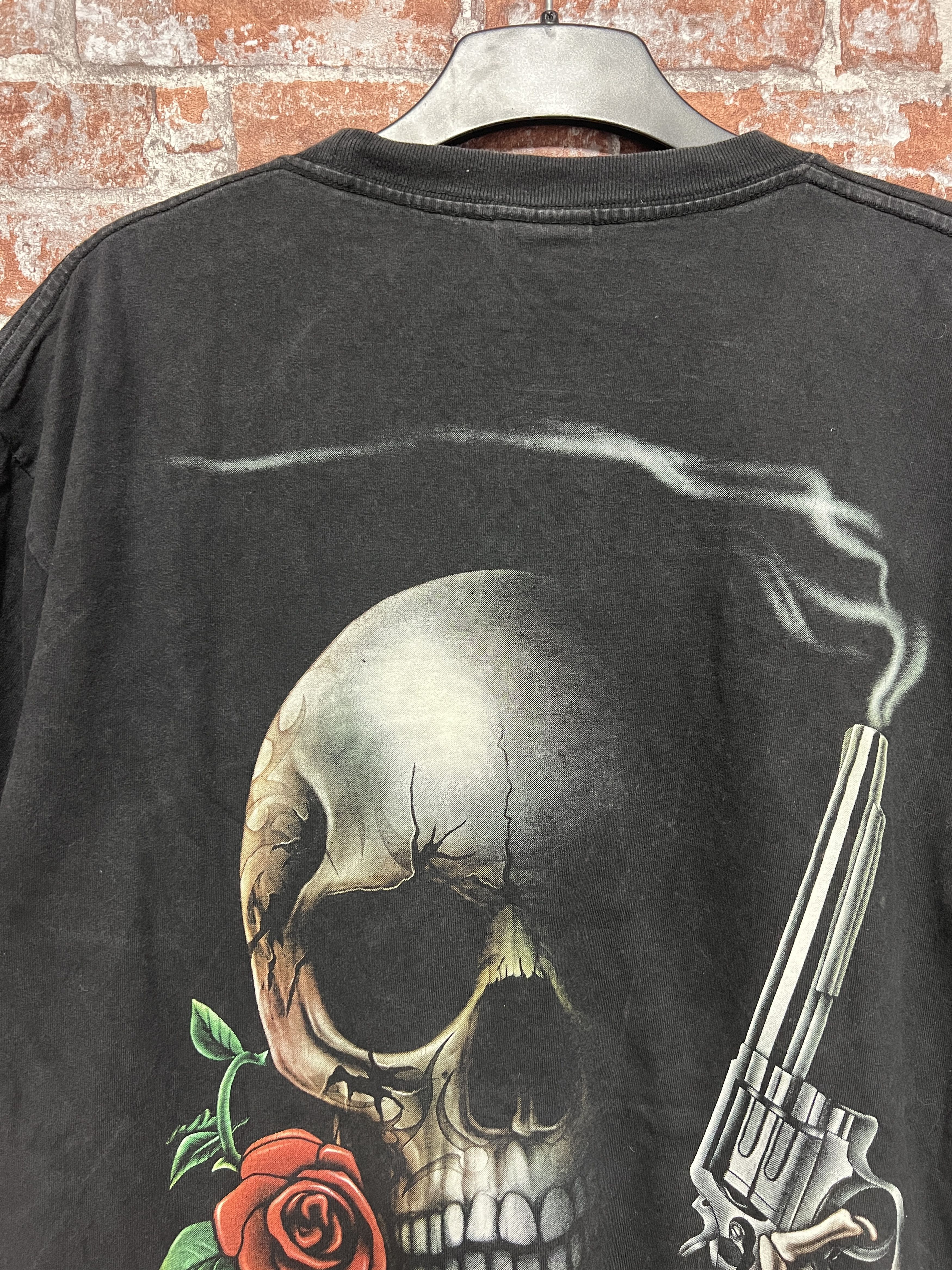 Vintage Vintage 2000s Wild Skull Glow in the dark T-shirt Size US L / EU 52-54 / 3 - 13 Thumbnail